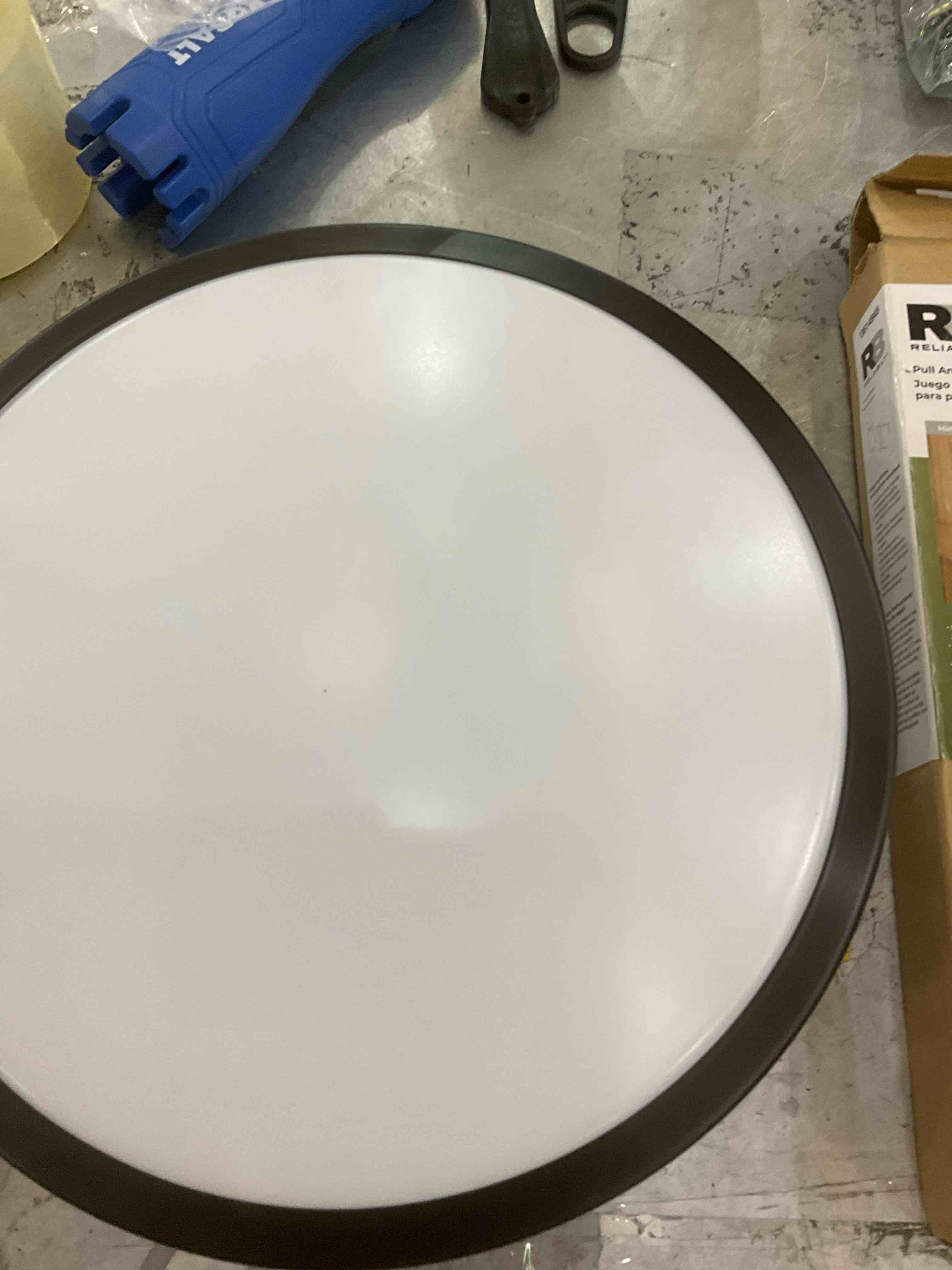 Maxim Wafer 9" Wide Disc LED Panel - 3000K - 2100 Lumens - White / Bronze