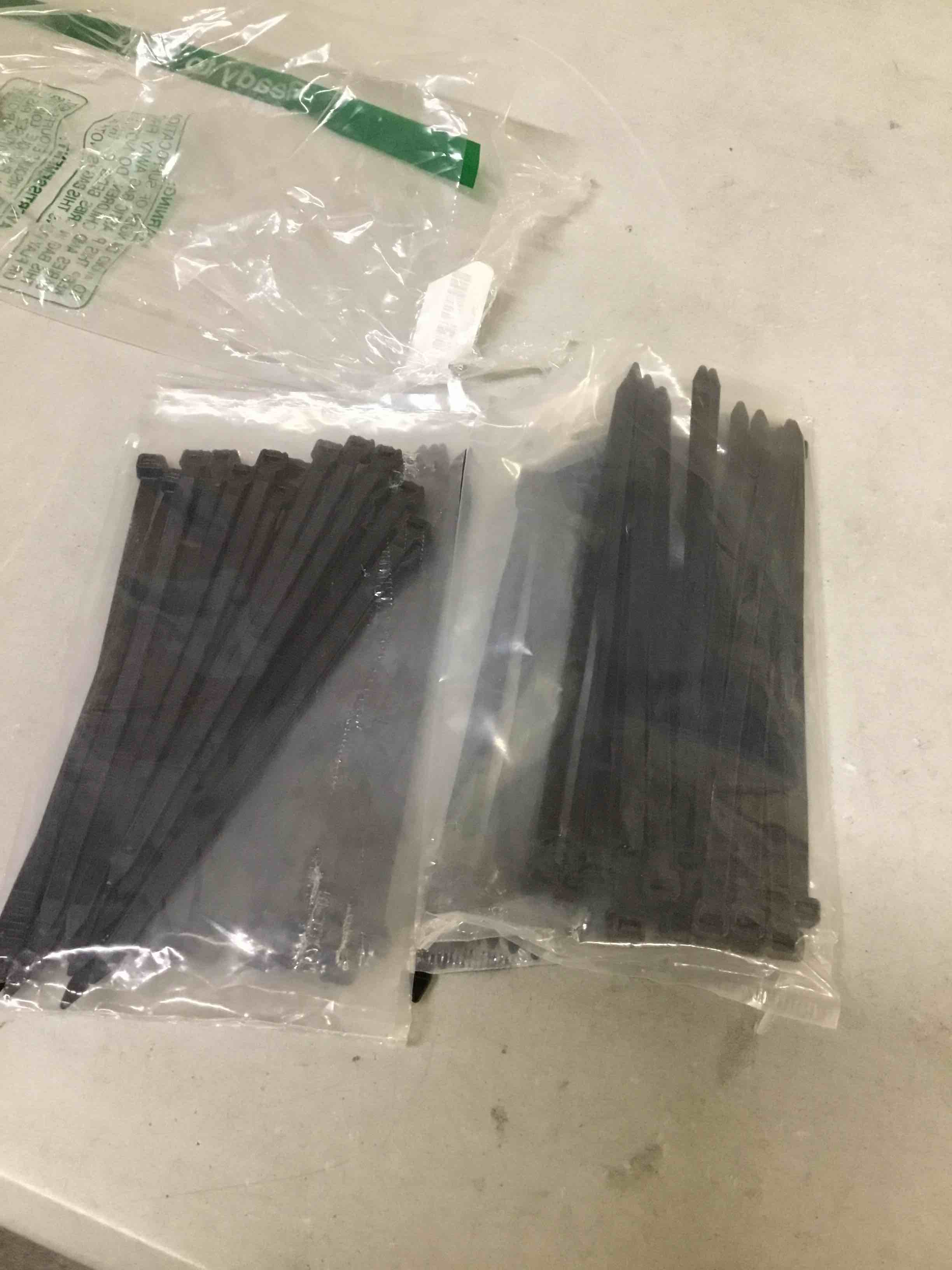 Condition photo showing New/Like New for black zip ties
