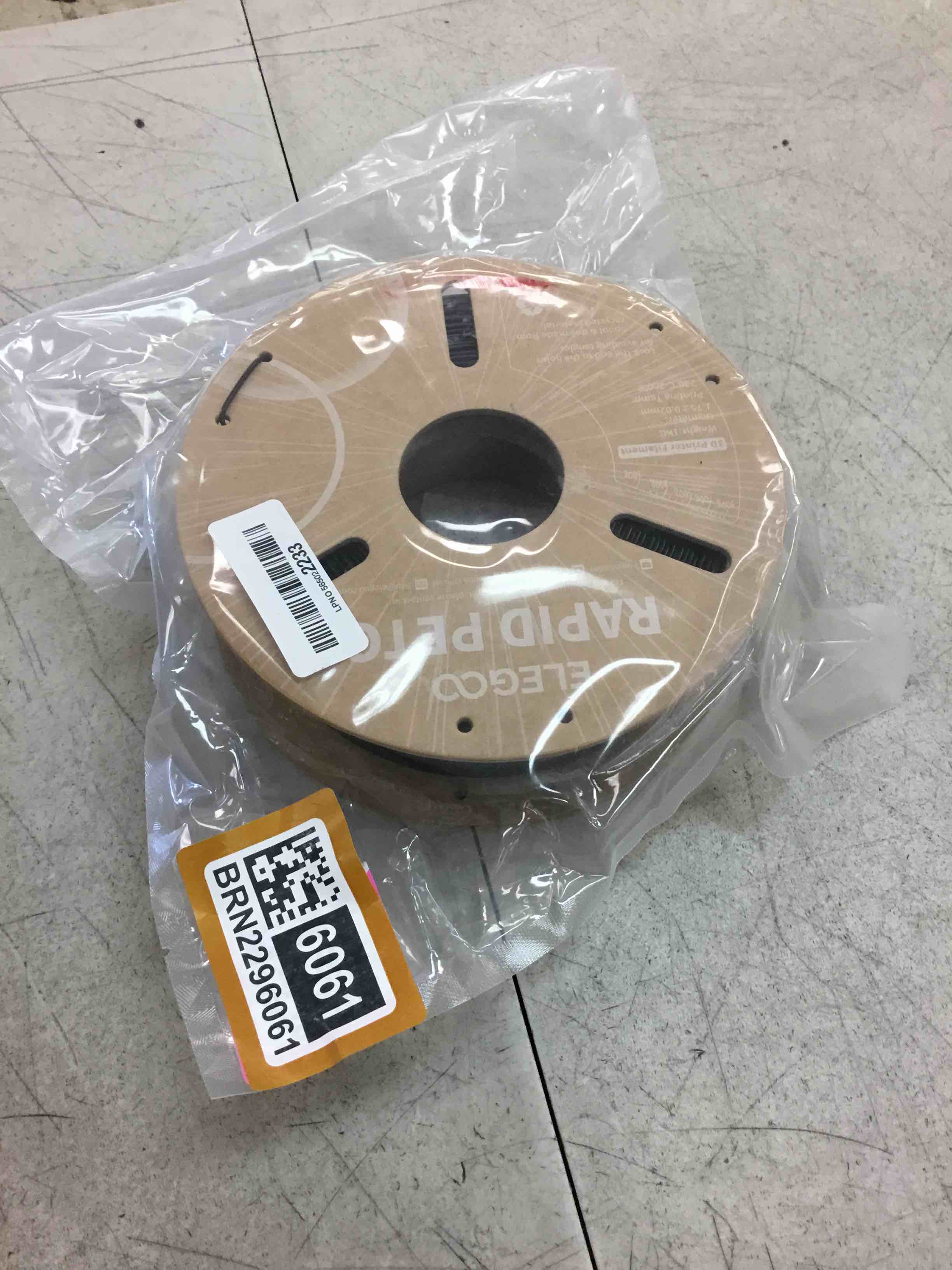 Condition photo showing New/Like New for elegoo rapid petg filament 1.75mm black 1kg, high speed 30-600mm/s 3d printer filament dimensional accuracy +/- 0.02 mm, 1kg cardboard spool(2.2lbs) fits for most fdm 3d printers 1kg black