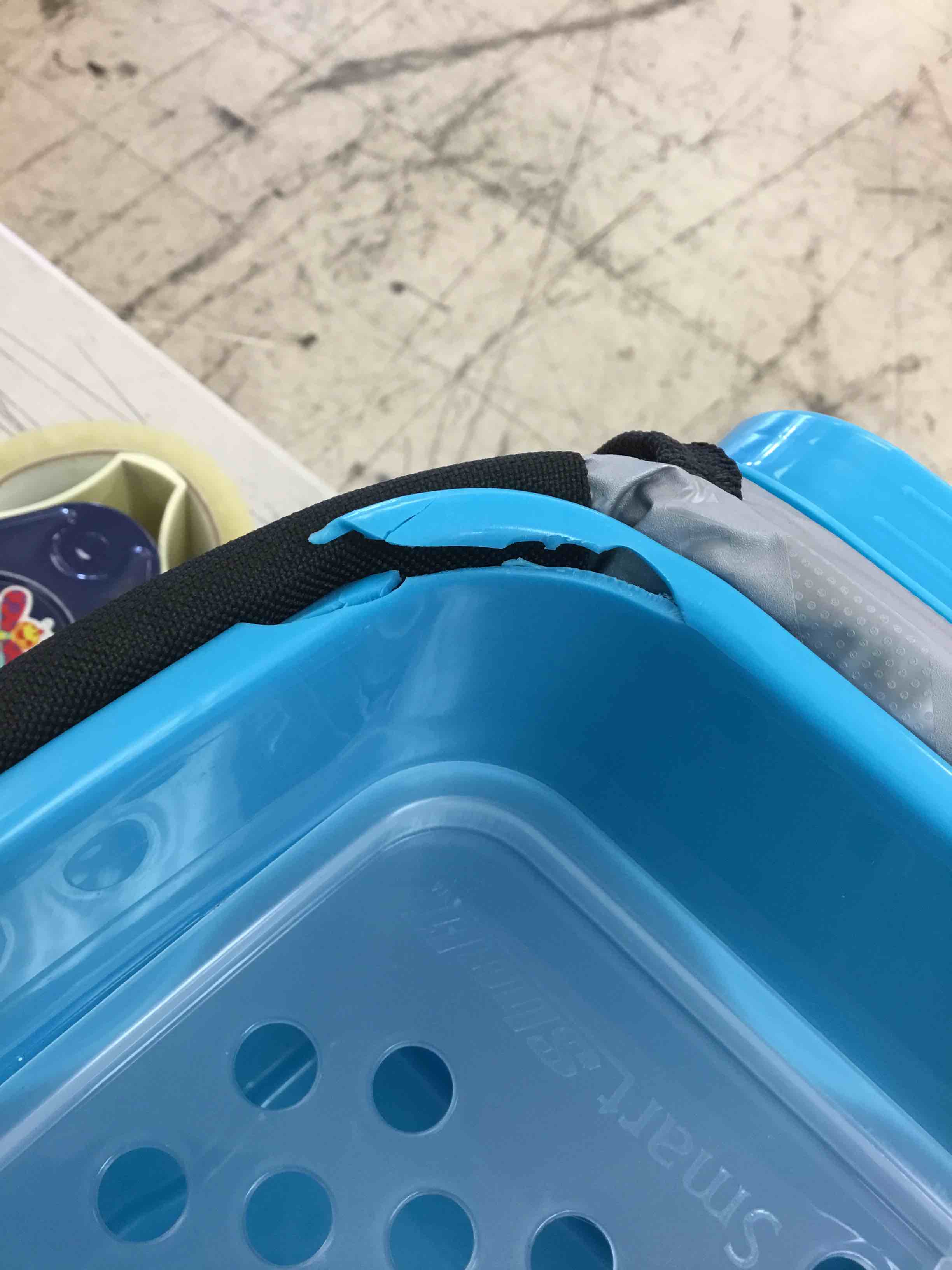 Condition photo showing Good Condition for ( with small crack ) titan by arctic zone 30 can, 20 quart zipperless soft cooler, ocean blue
