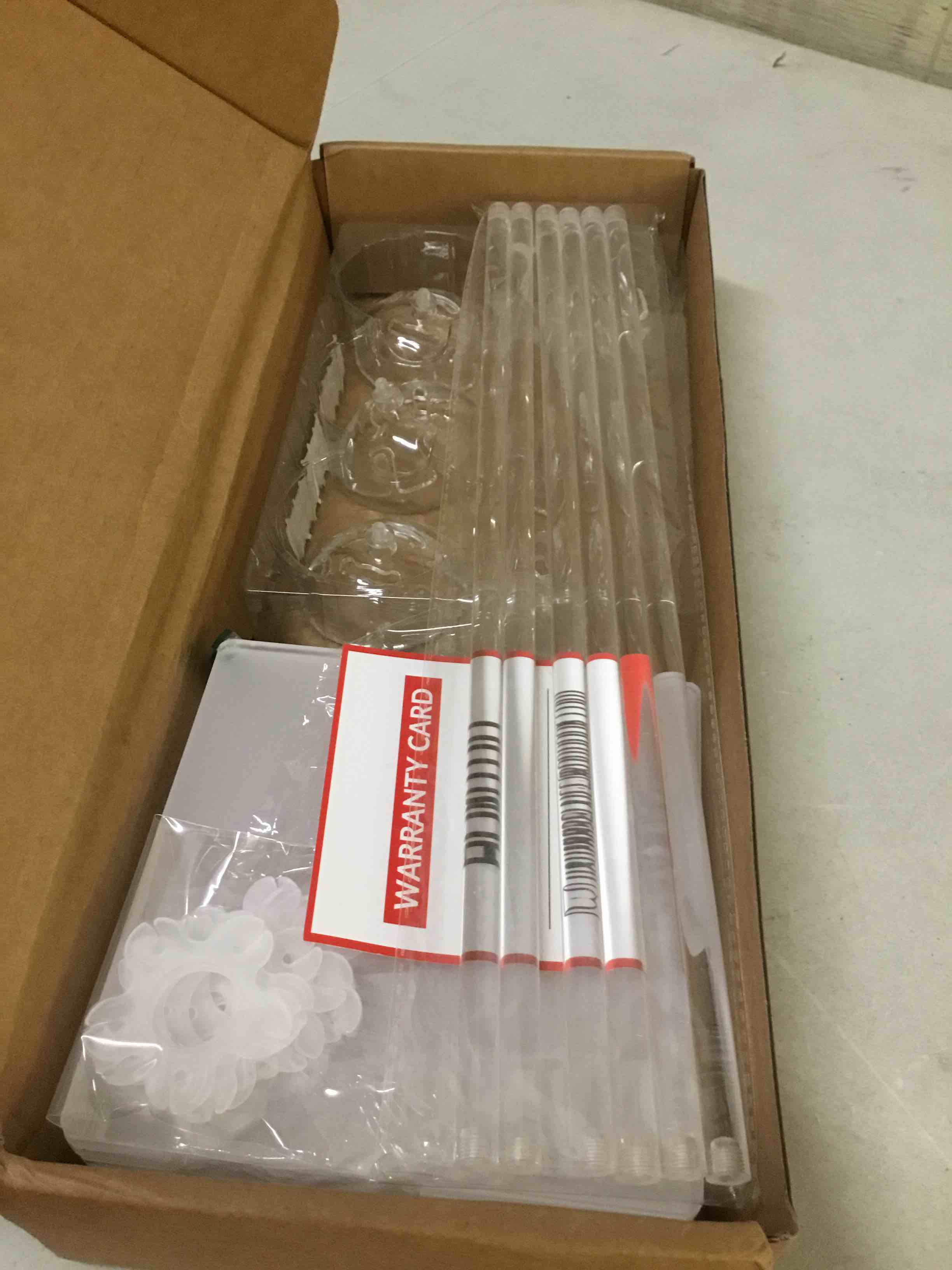 Condition photo showing New/Like New for 6 pack clear acrylic balloon stand kit, 15.75 inch reusable balloon sticks holder with base perfect for tabletop centerpiece party event decorations (15.75" 6 pack)