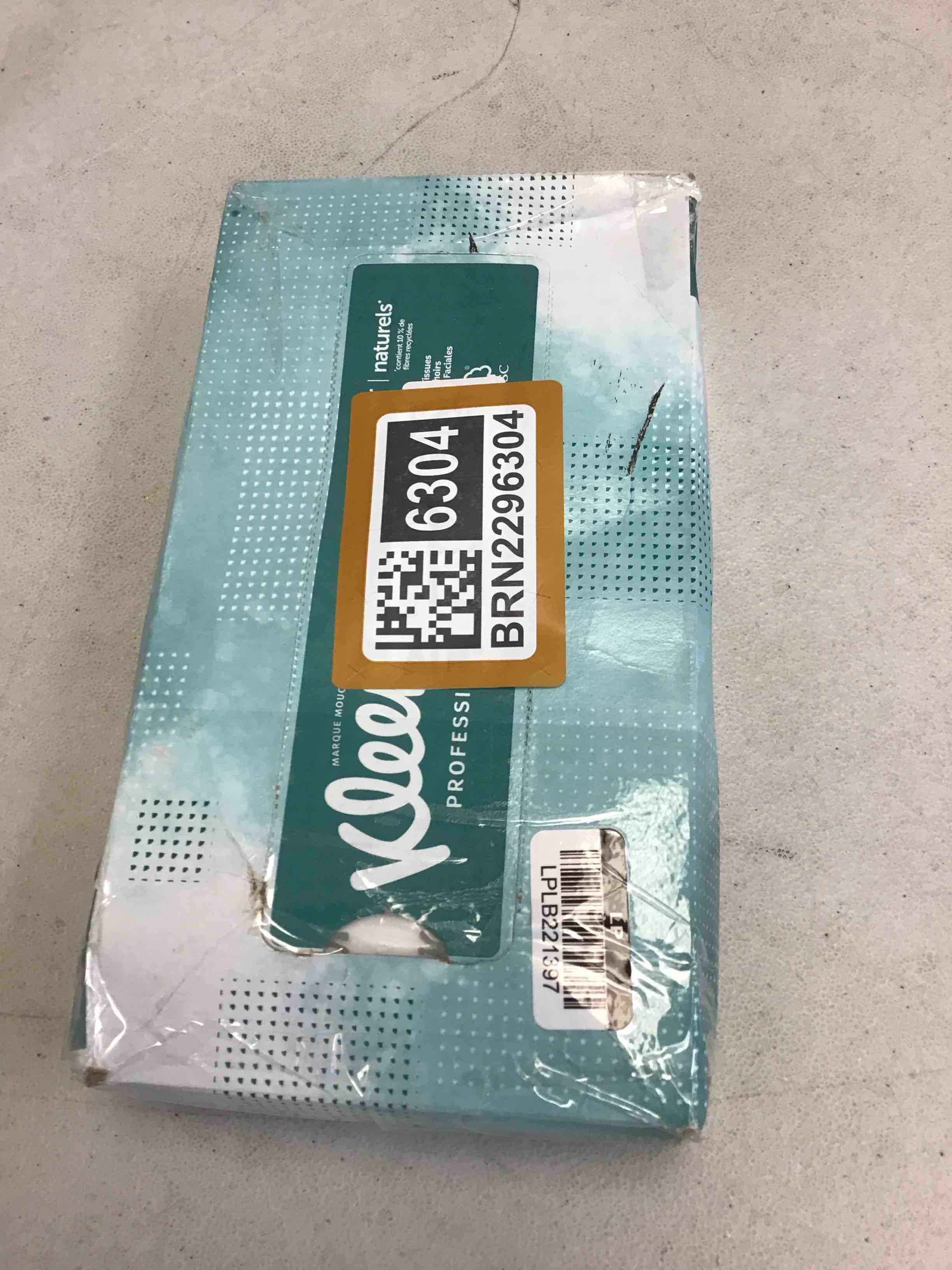 Condition photo showing As Is for kleenex- naturals facial tissue