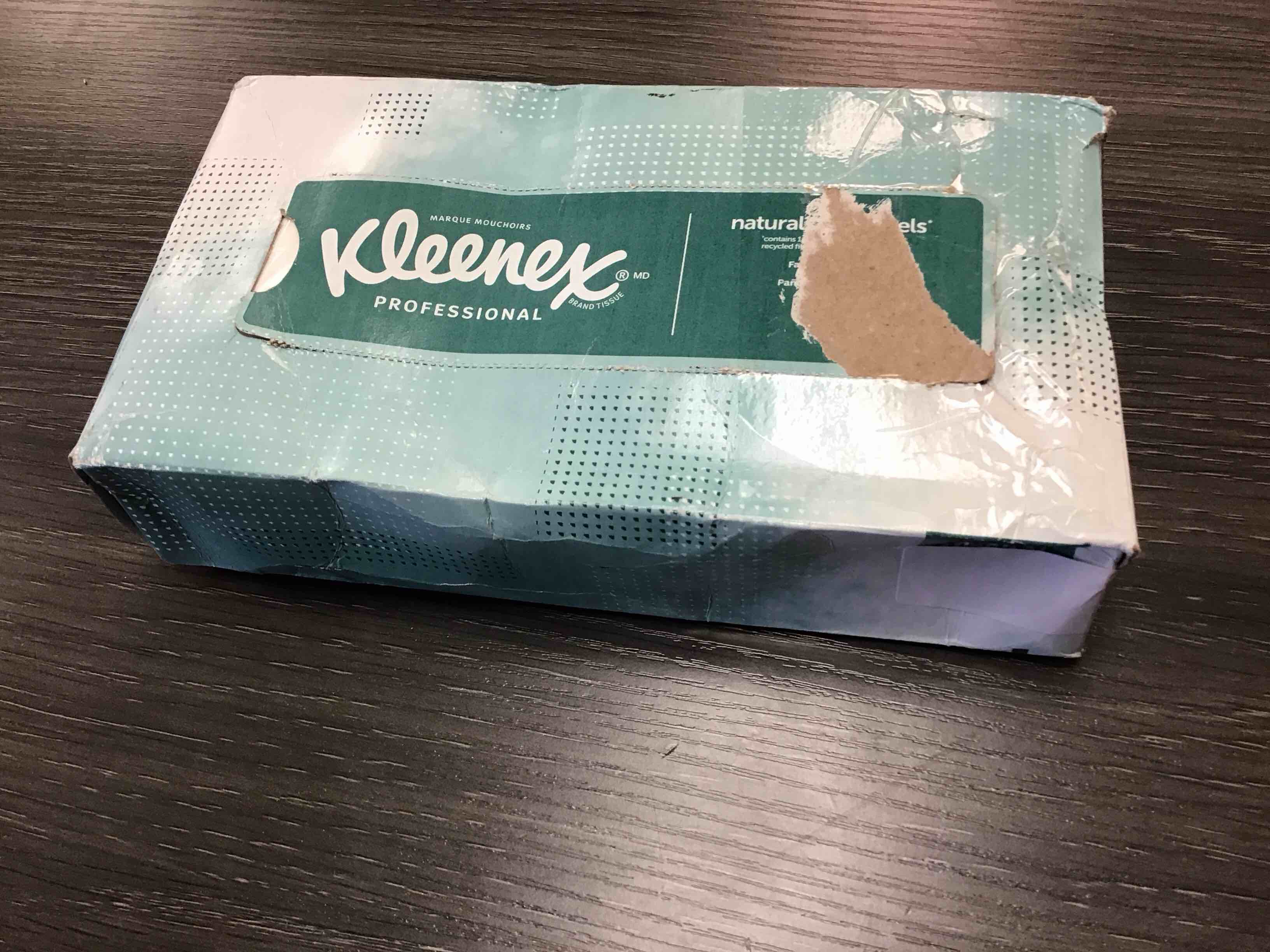 Condition photo showing New/Like New for kleenex naturals facial tissue, 125 sheet box