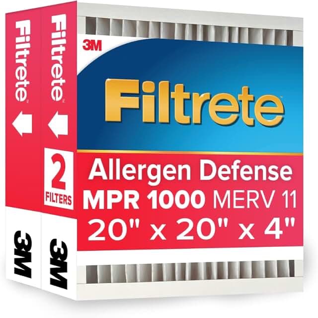 Filtrete 20-in W x 20-in L x 4-in MERV 12 1550 MPR Allergen, Bacteria and Virus Electrostatic Pleated Air Filter