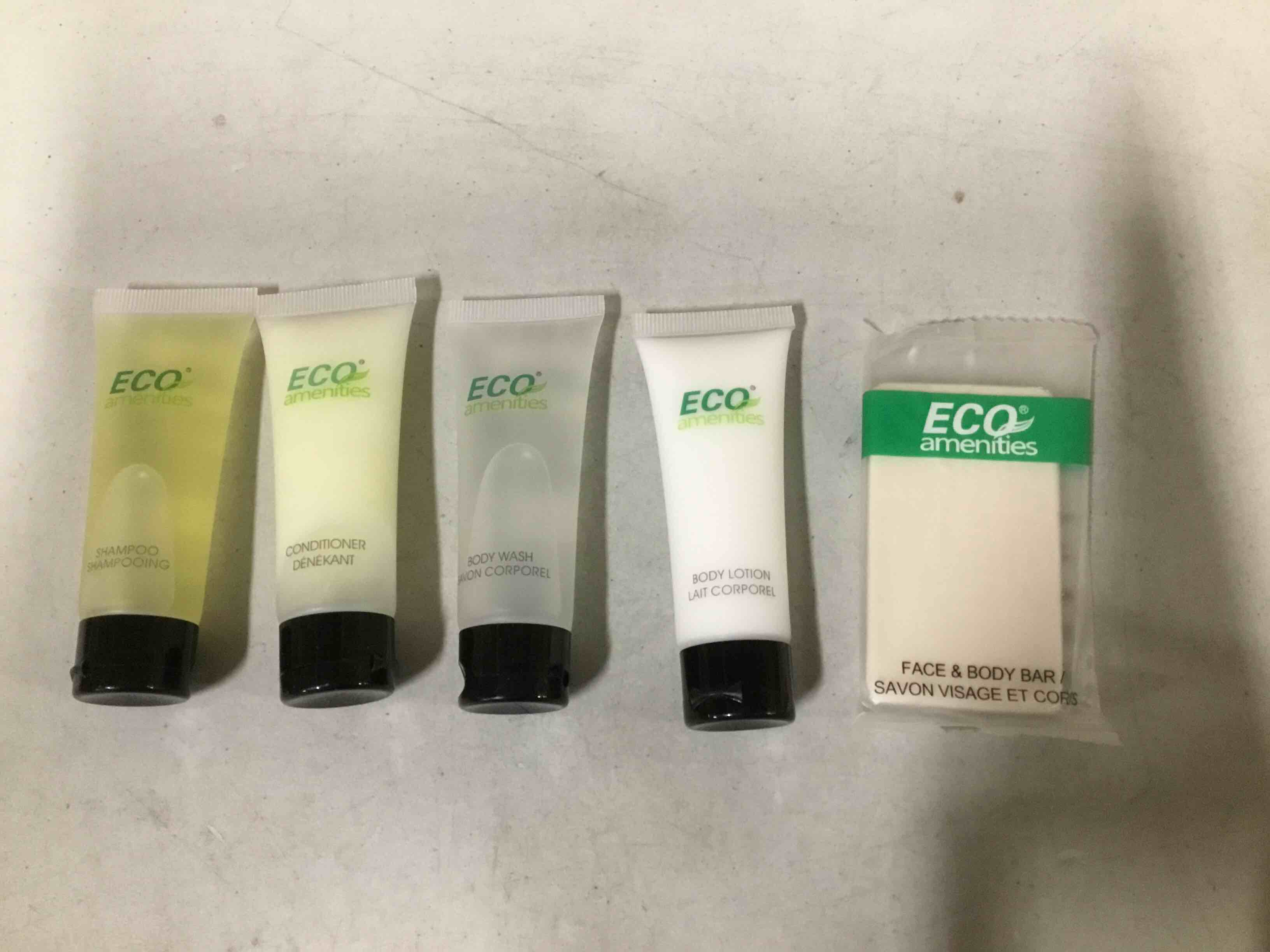 Assorted Case of Echo Shampoo, Conditioner, Body Wash, Lotion, and Soap
