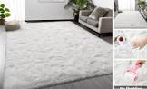 deerhoo large shag area rugs 10 x 14, tie-dyed plush fuzzy rug for living room, ultra soft fluffy fu