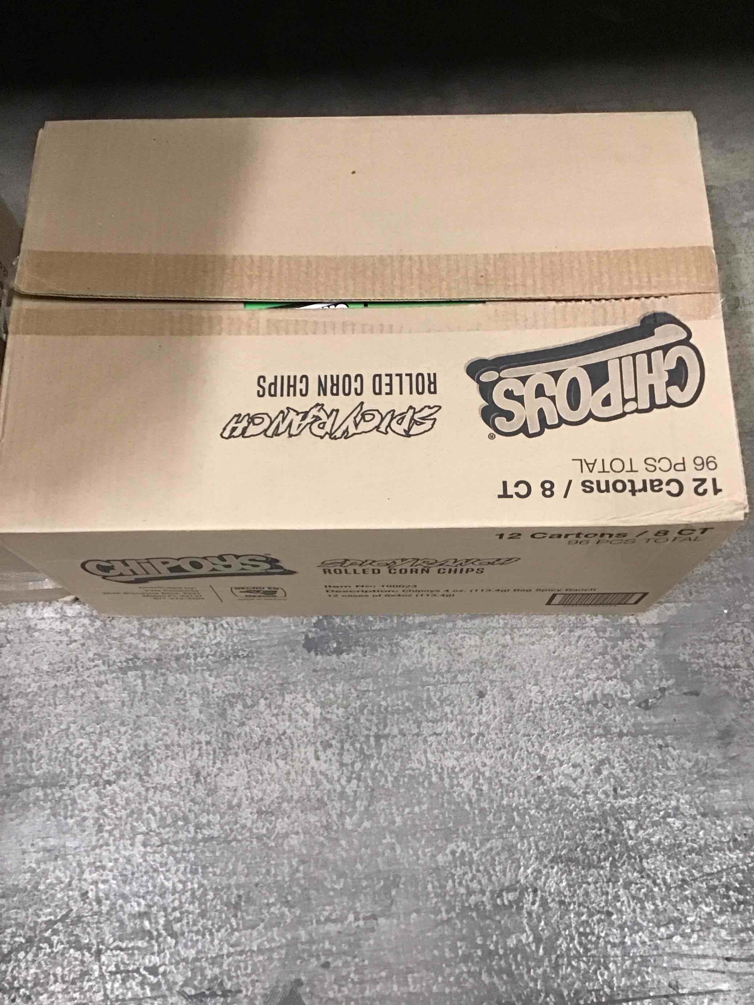 chipoys spicy ranch rolled corn chips