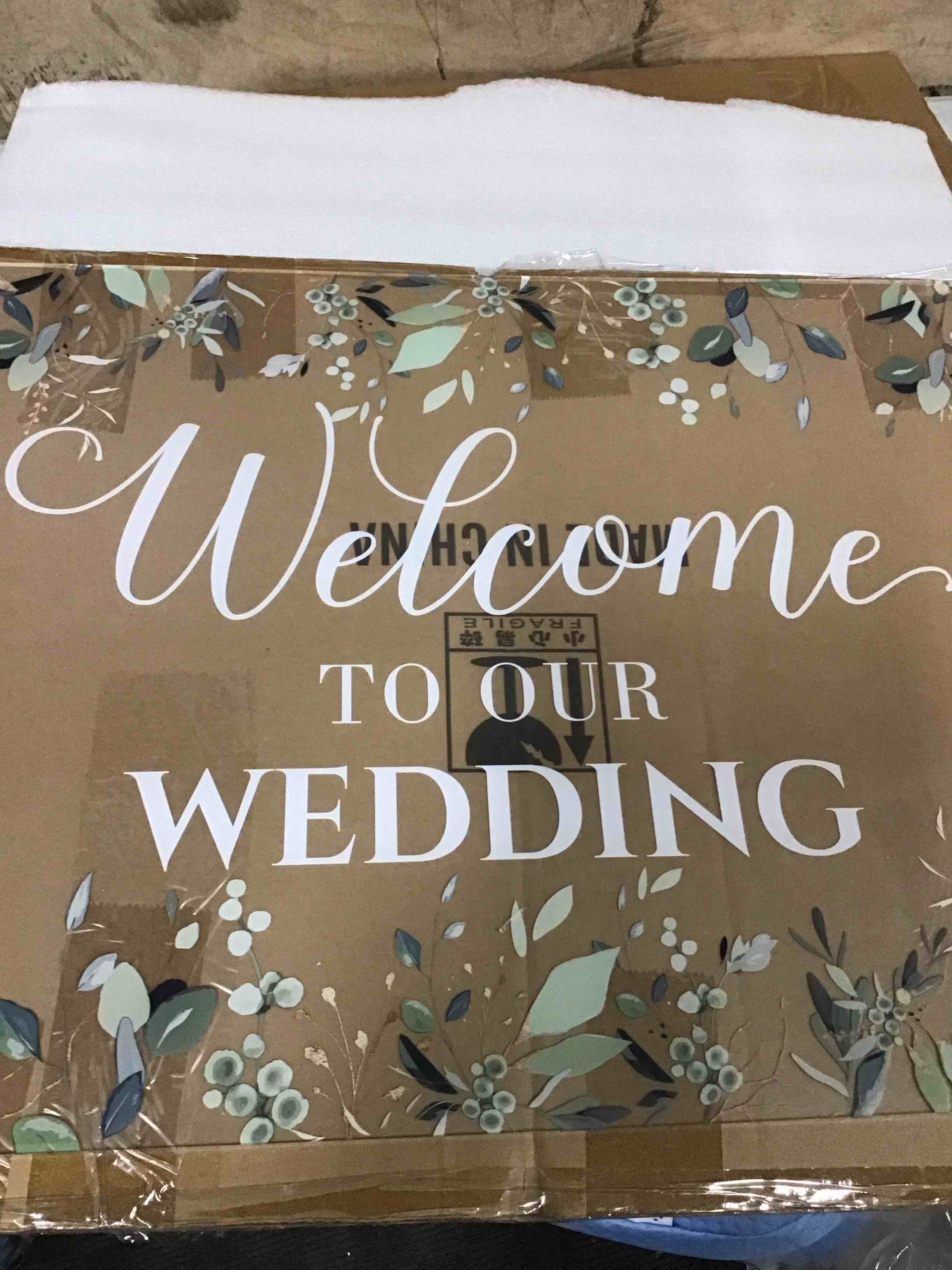 wedding sign