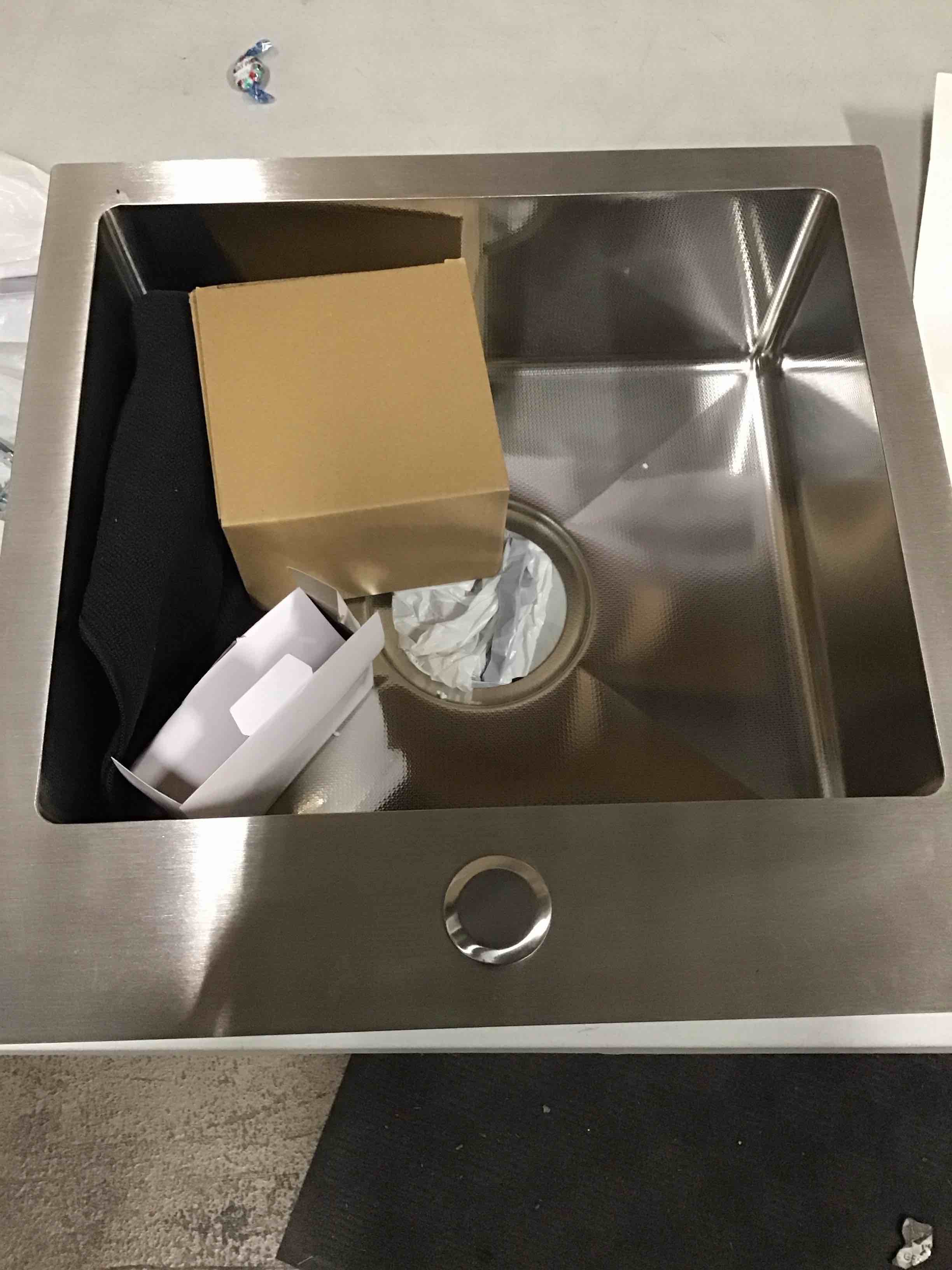 farmhouse workstation drop in sink