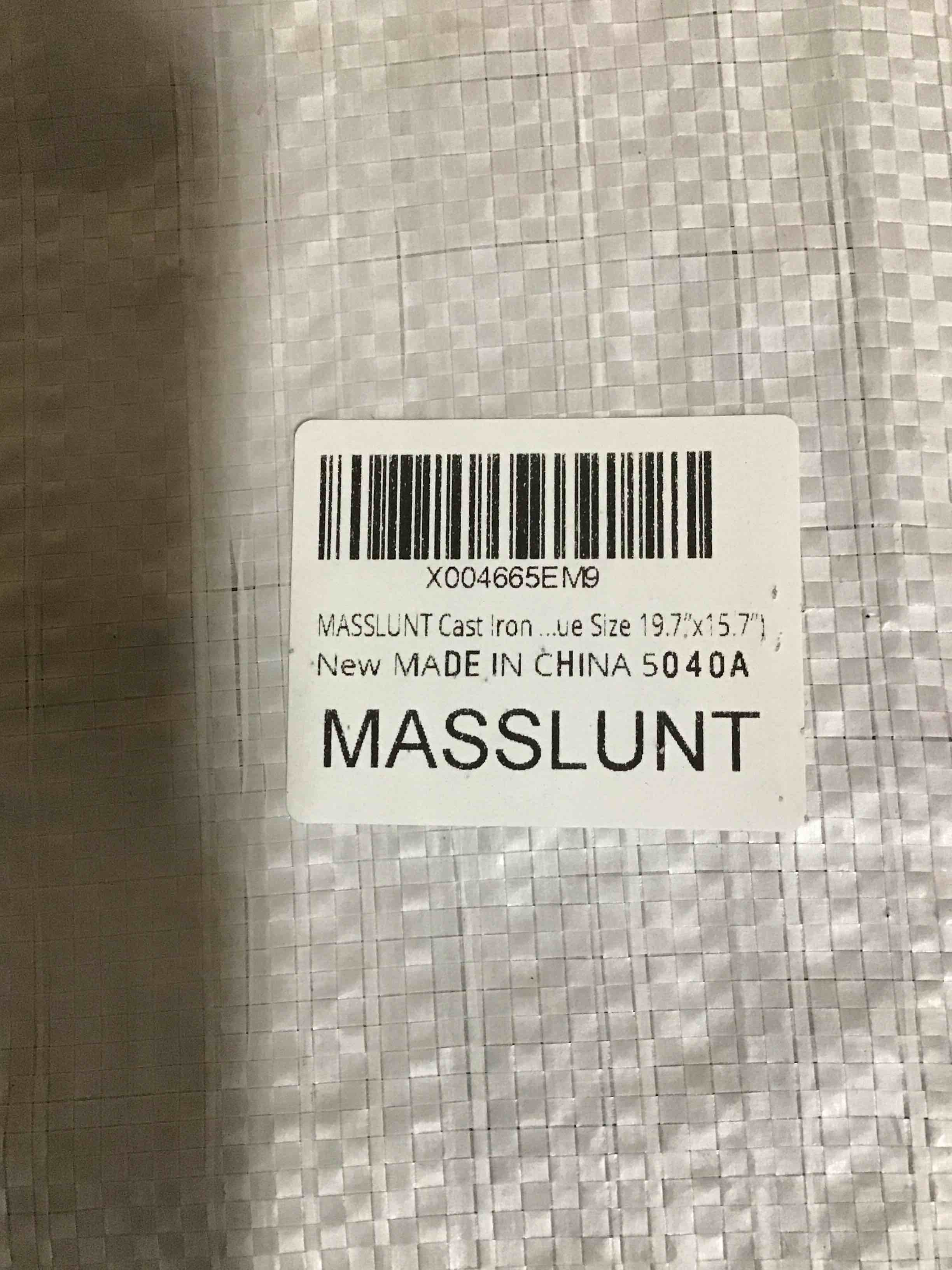 MASSLUNT Cast Iron Drain Grate, 20x16 Outdoor Drain Cover, A Class Sewer Grate, Durable Heavy Duty C