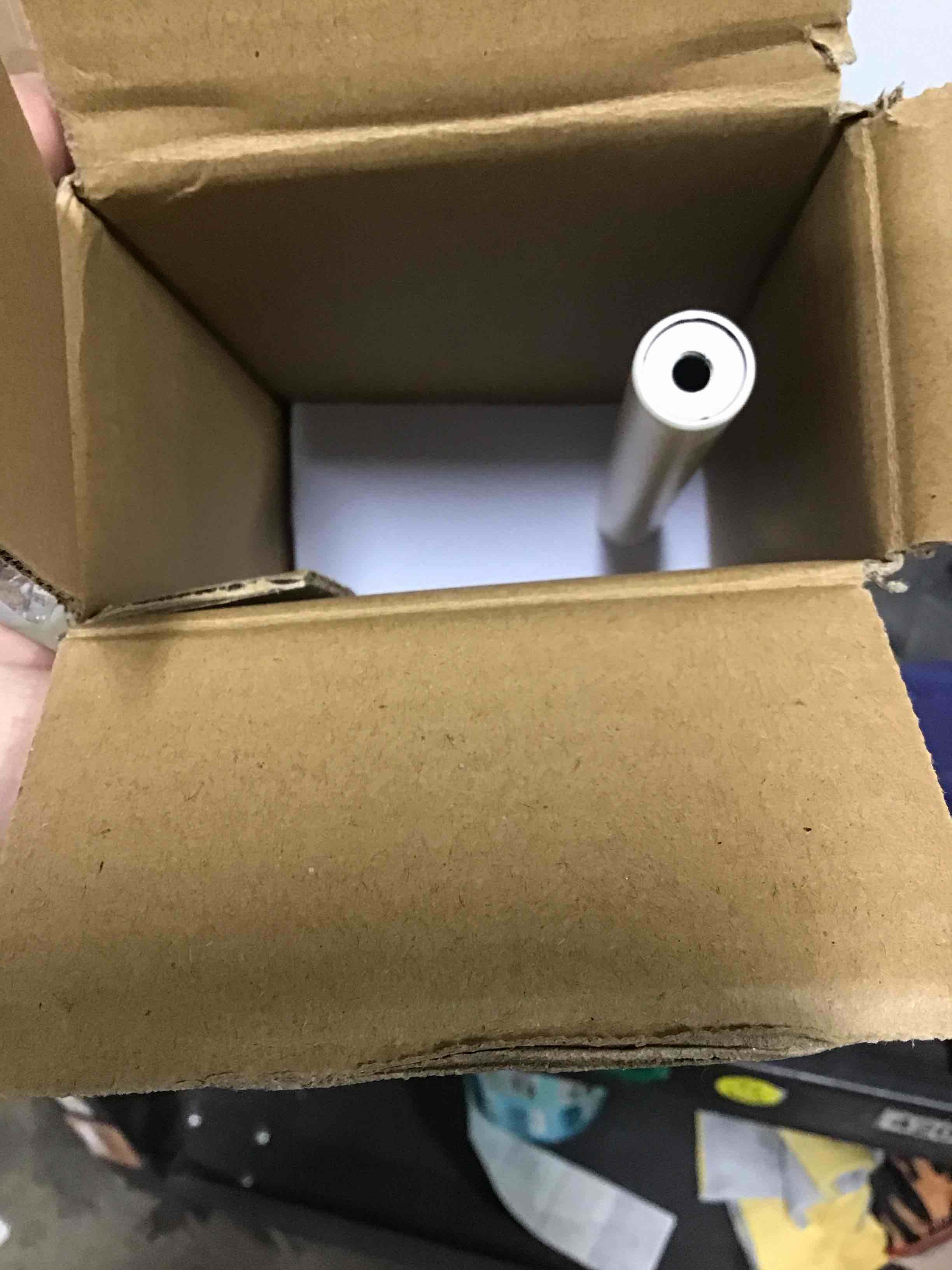 Condition photo showing New/Like New for drapery rod set white