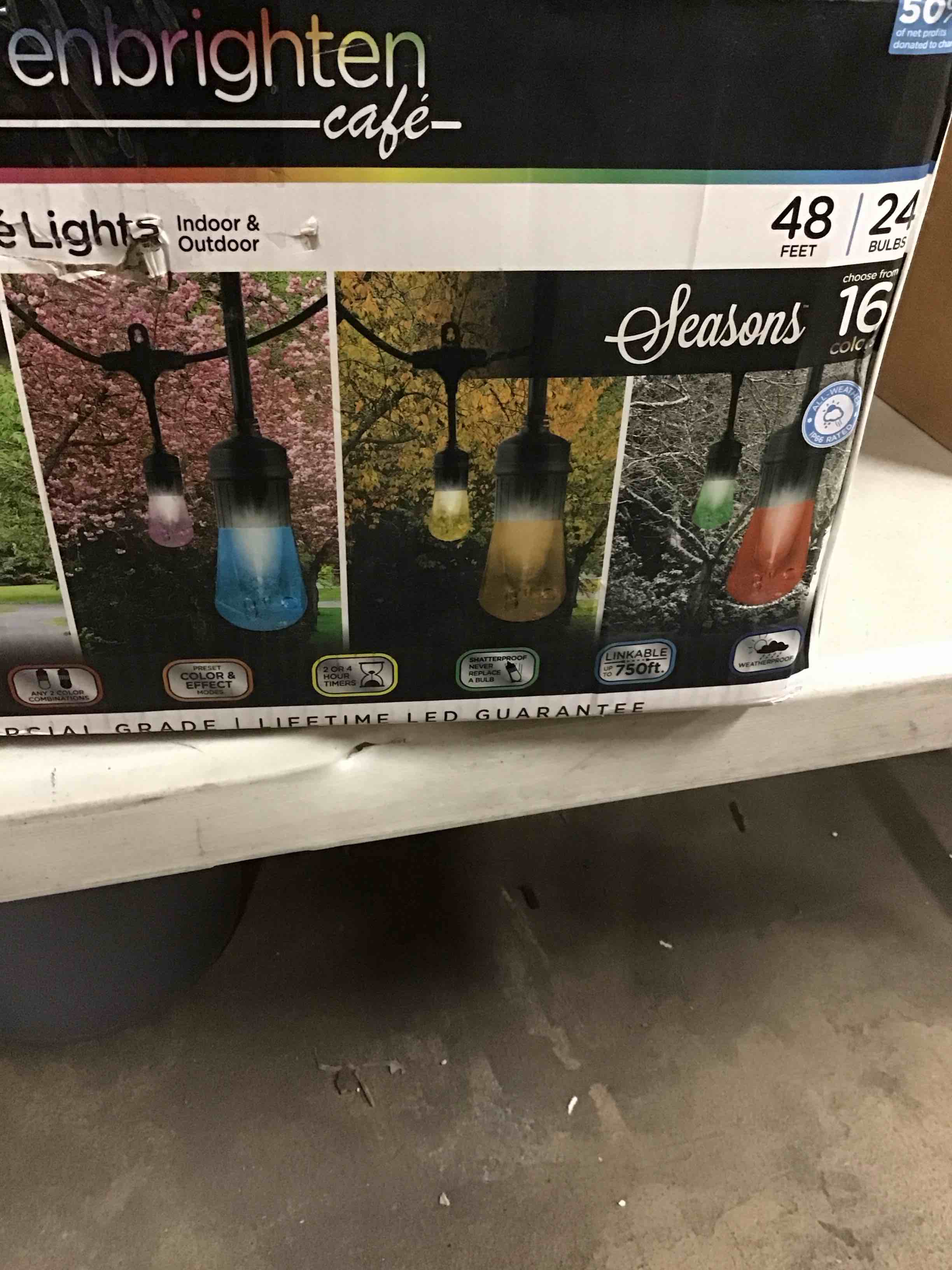 Condition photo showing Good Condition for led color changing cafe light