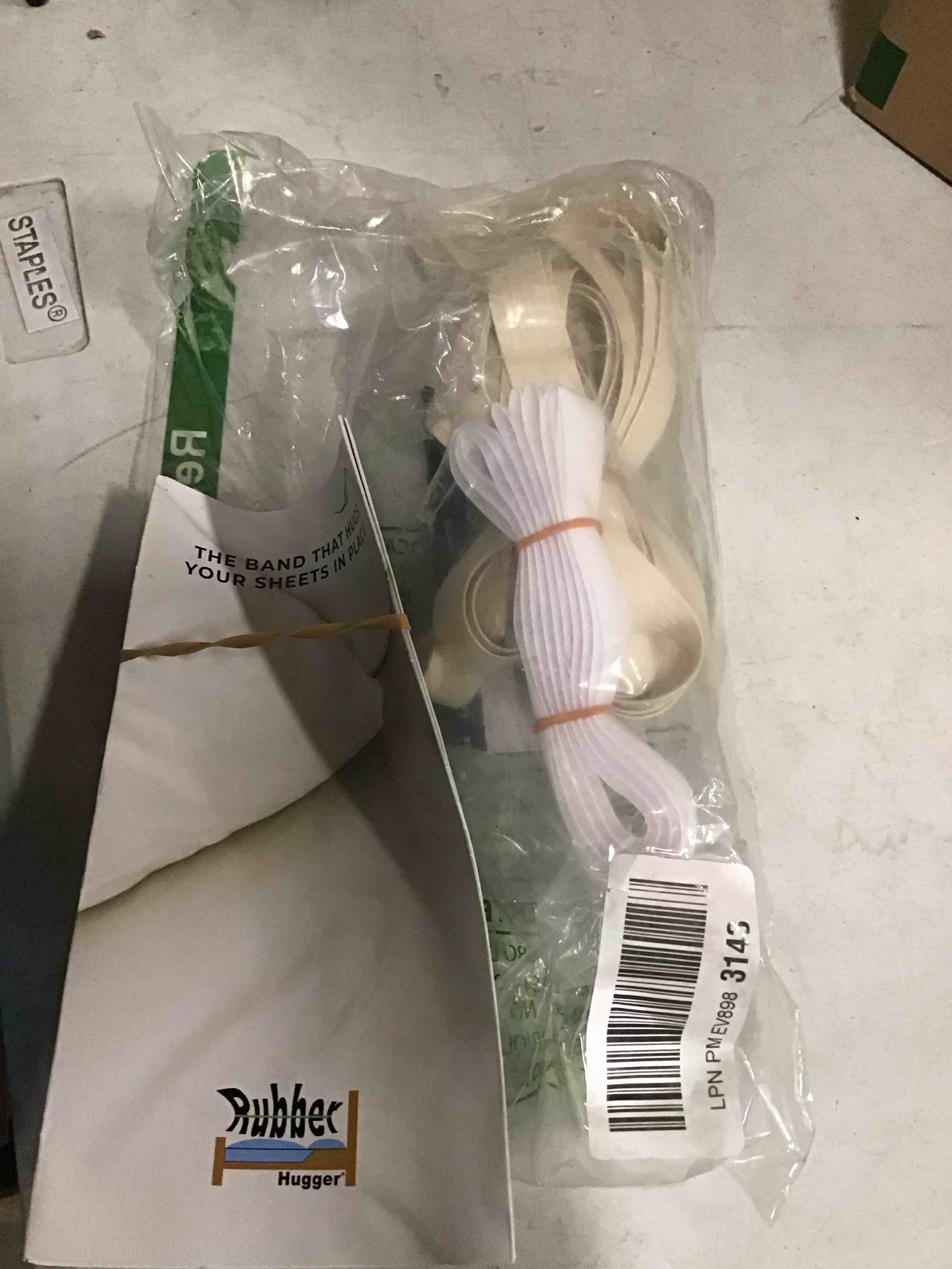 Condition photo showing As Is for rubber hugger holds sheets in place