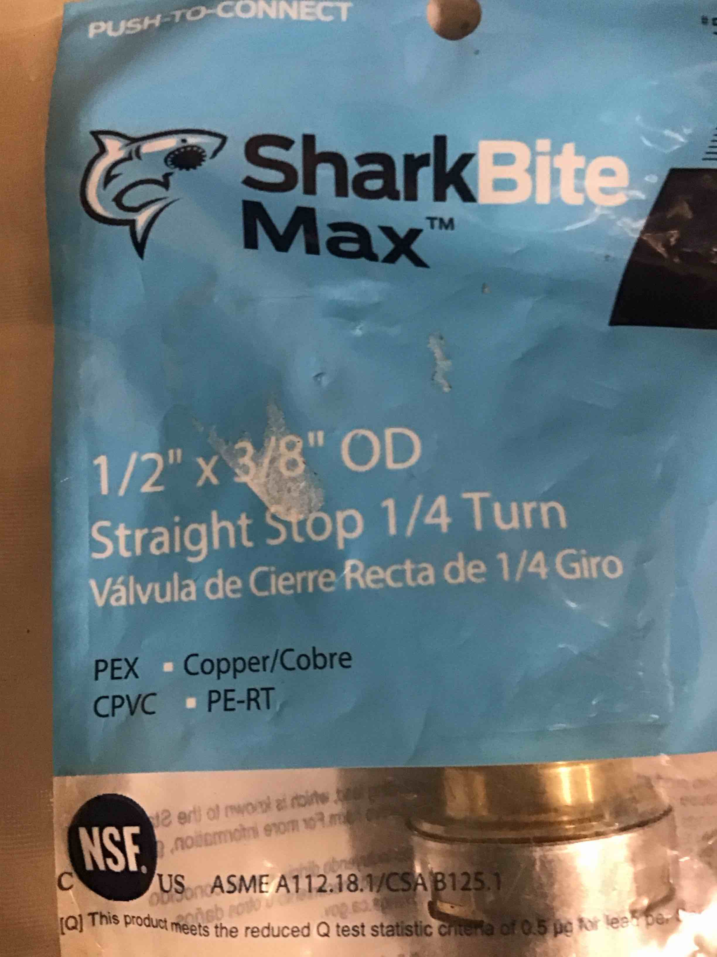 Condition photo showing As Is for shark bite max