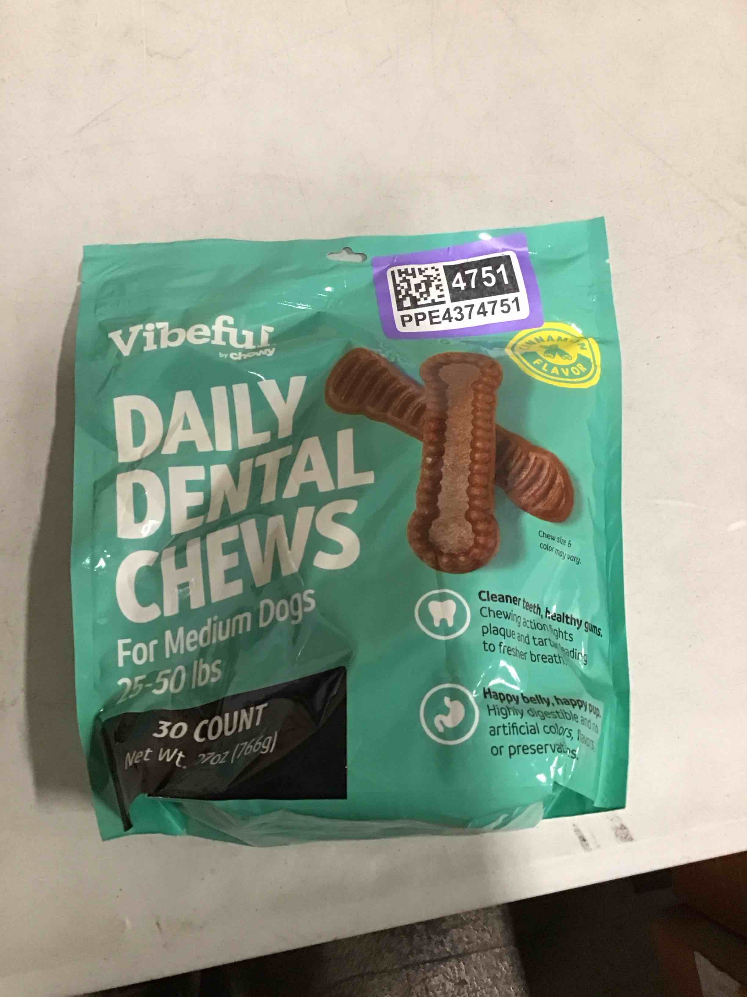 Condition photo showing Good Condition for vibeful daily dental chews