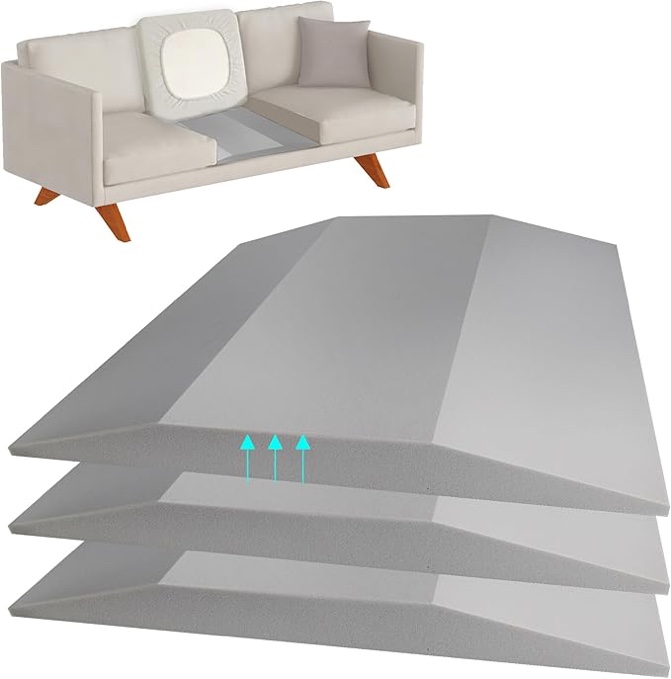 BEN'SHOME® Loveseat Couch Pillow Fixer – Sofa Cushions Replacement [19.7" x 38-45"], Extra Strong Sofa Supports for Sagging Cushions, Insert Support to fix Your Living Room Love Seat Sofa, Thick 0.4"