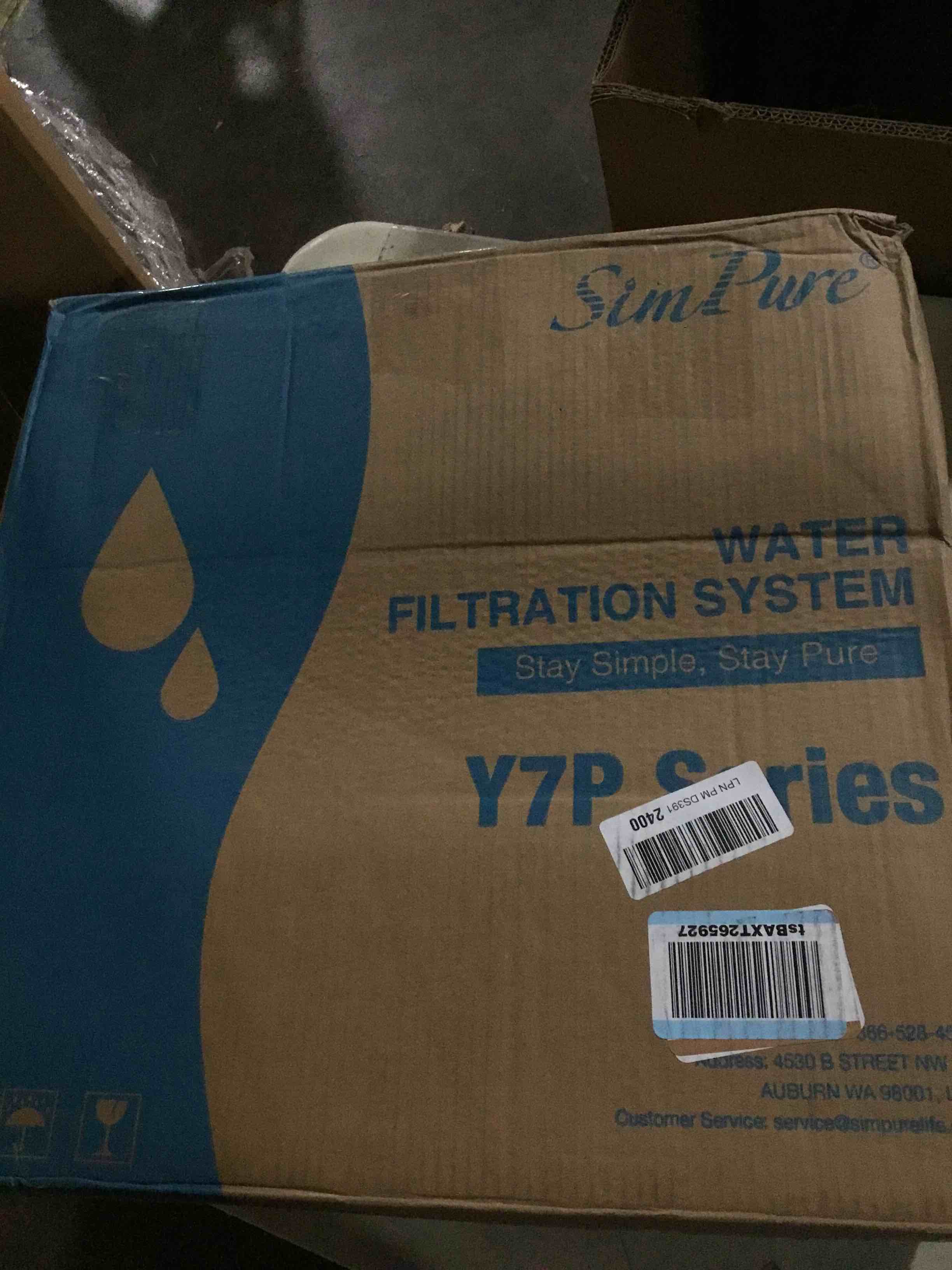 SimPure Y7P-BW UV Countertop Reverse Osmosis Water Filter, NSF/ANSI 58 Certified, 4 Stage RO Water Filtration System, Water Purifier for Home, 4: 1 Pure to Drain, BPA Free (No Installation Required)