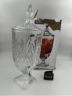 Godinger Dublin Beverage Crystal Dispenser & Lid Clear 1 Gallon Square Base