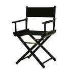 Casual Home 30" Director's Chair Black Frame-with Burgundy Canvas, color black