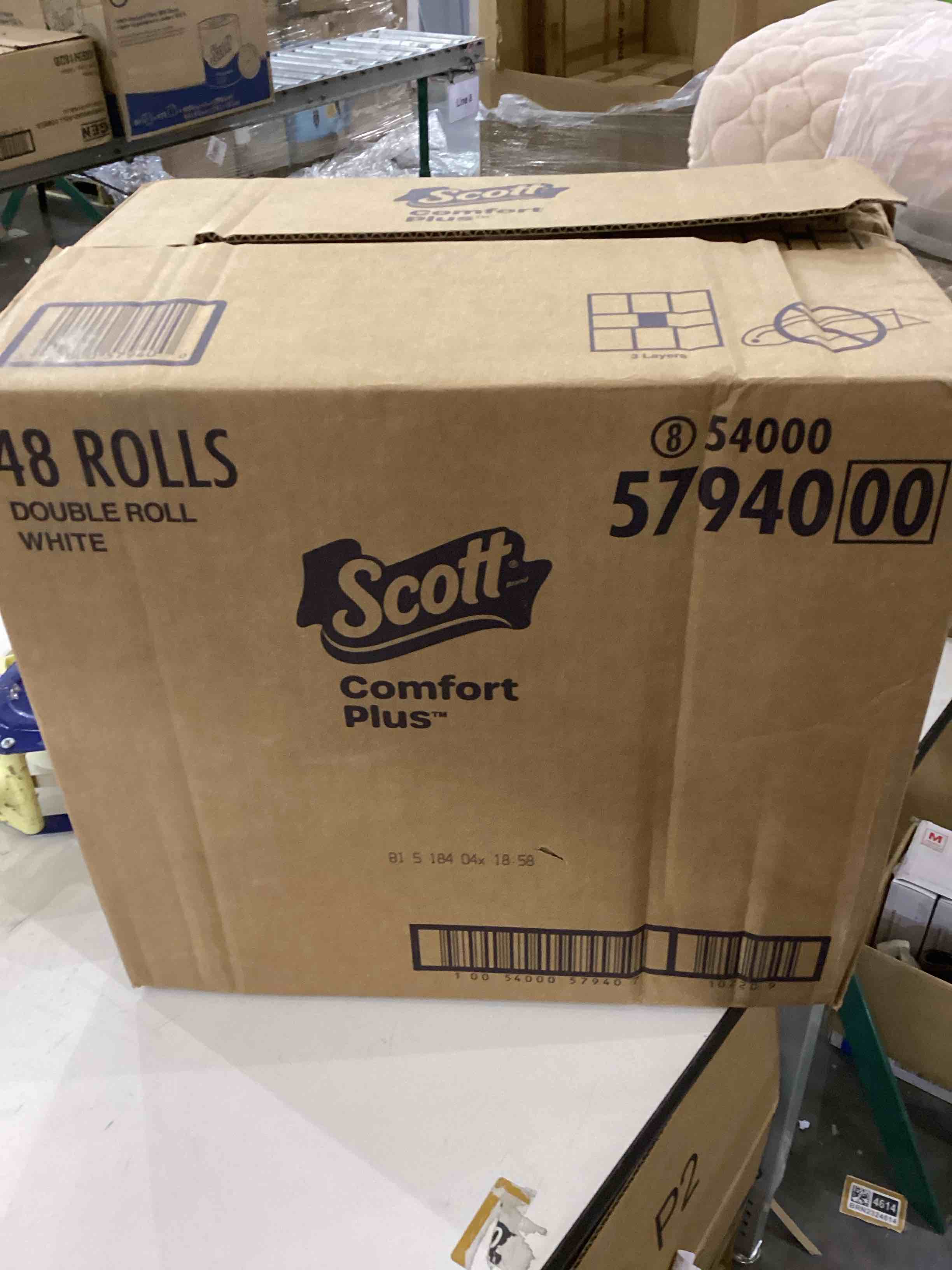 Scott 48 rolls double roll white tissue