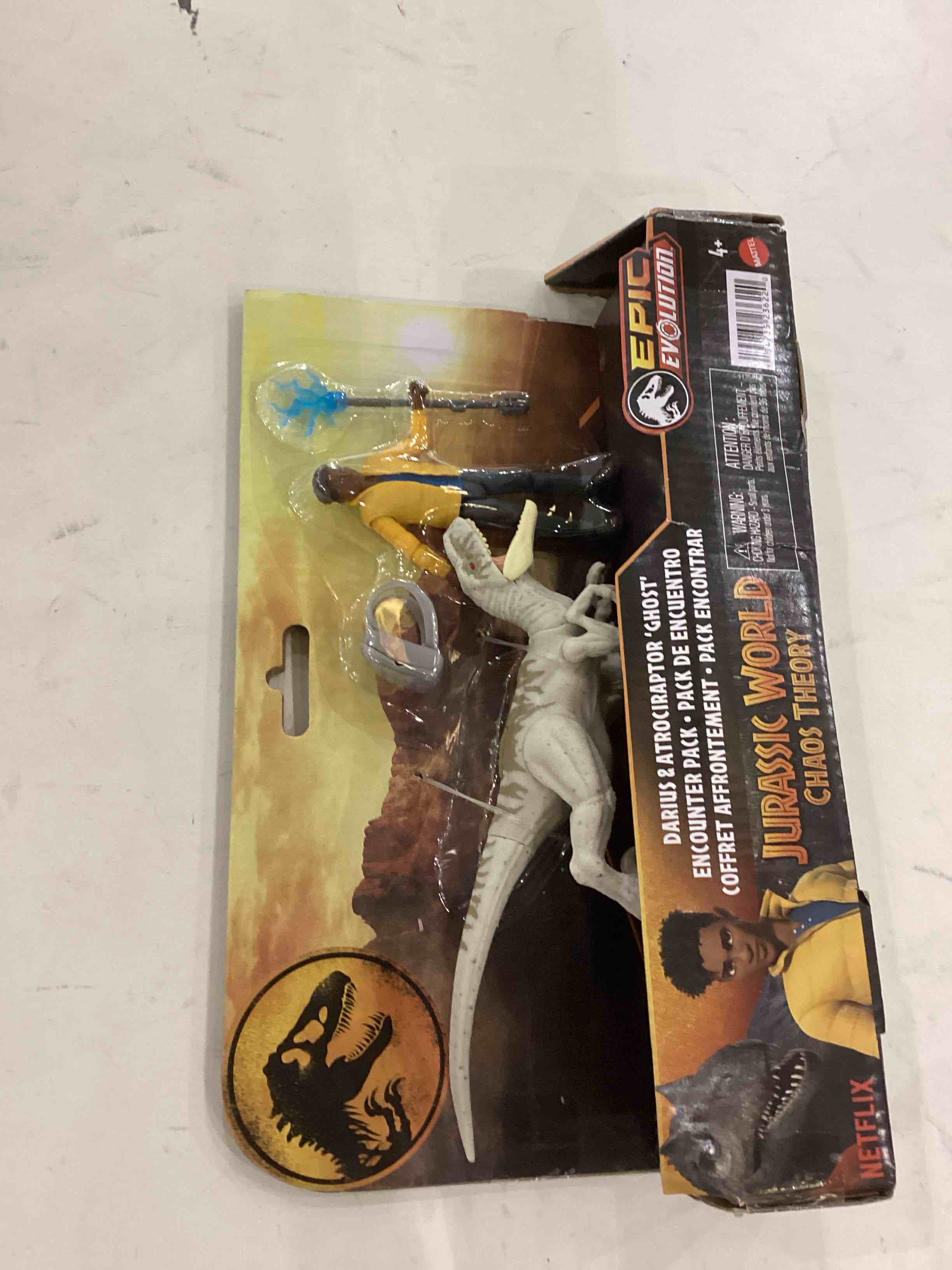 mattel jurassic world: chaos theory set with 2 action figures, encounter pack with 3.75-inch scale d