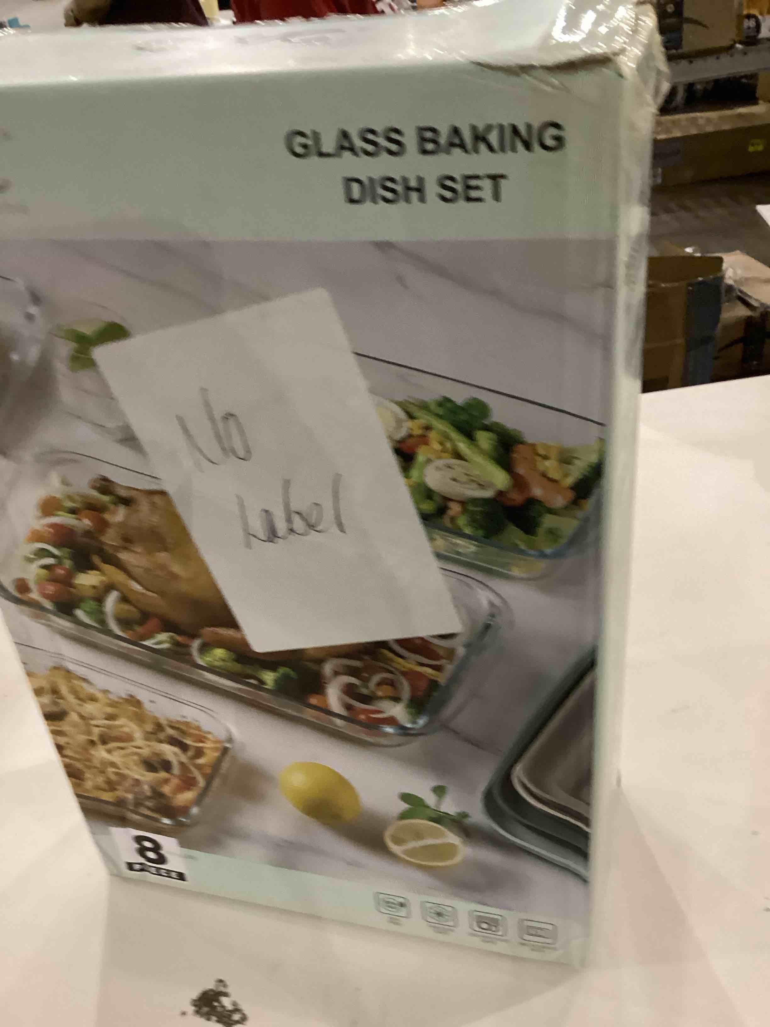 cook with color 8-piece deep glass baking dish set with plastic lids – casserole and food storage co