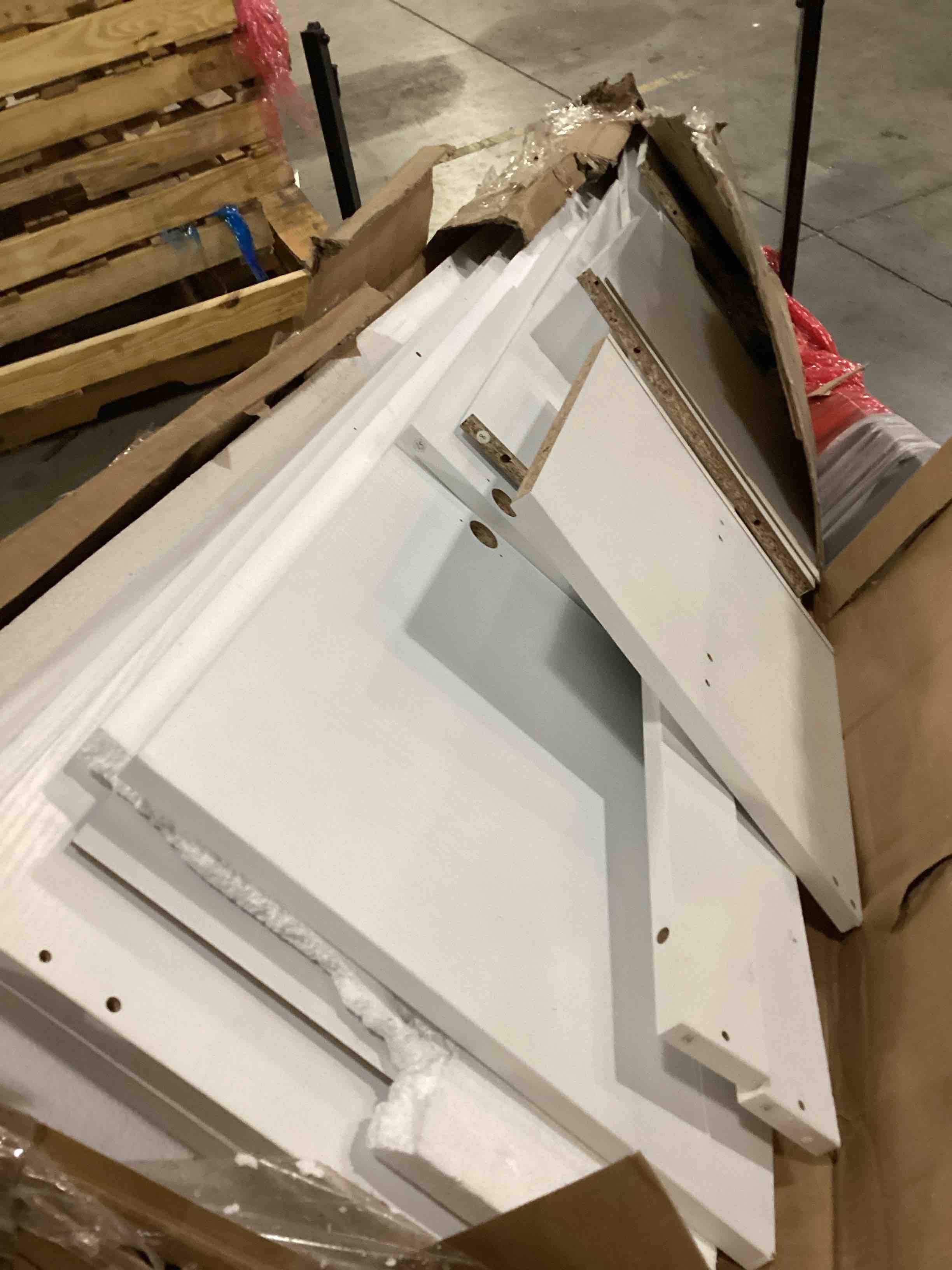 5HK5025LWH white furniture unknown brand or model incomplete missing parts only wood