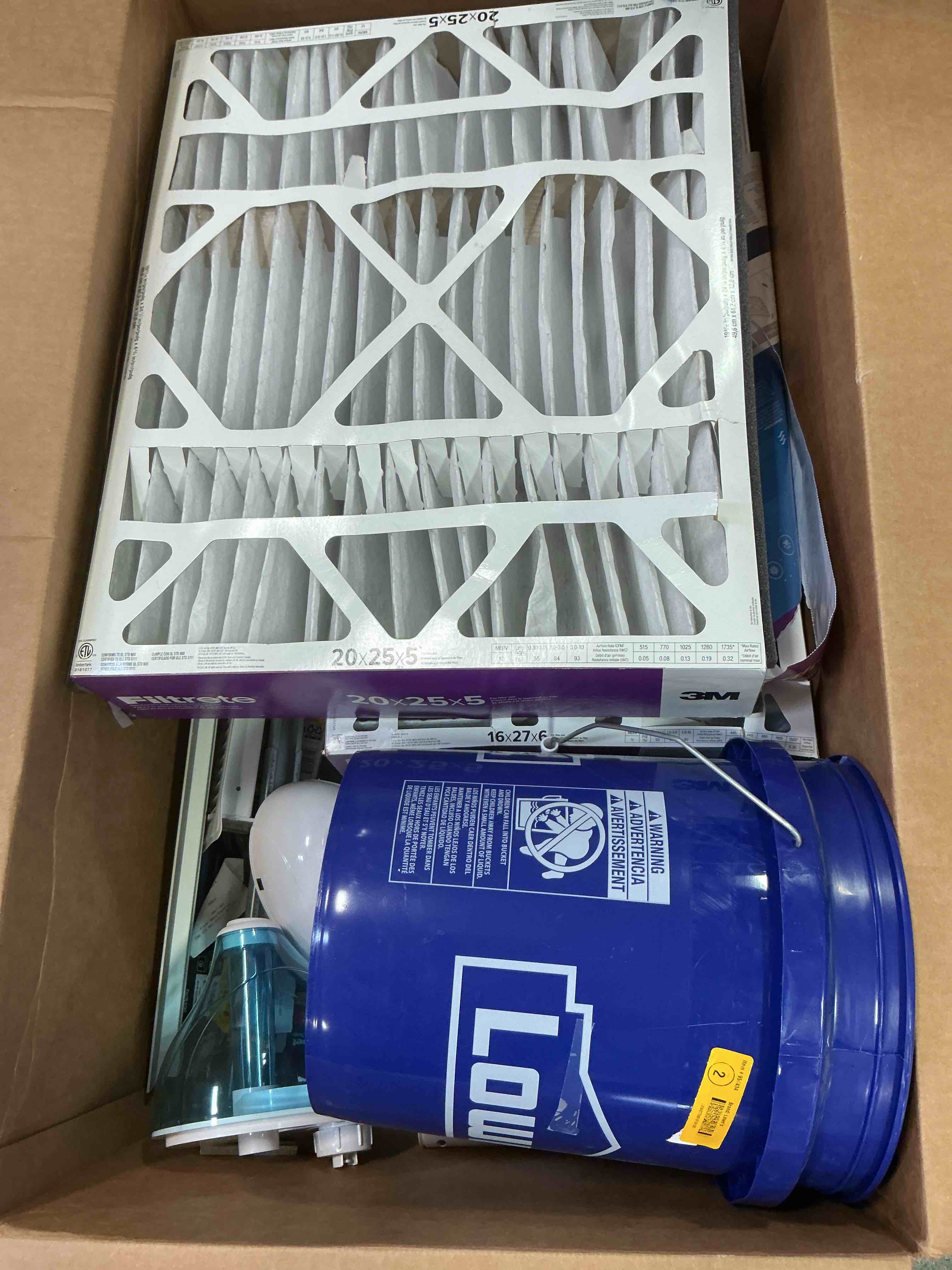 Condition photo showing As Is for Assorted Home Improvement Lot (Small Tools, Screw, Home Accessories, etc.)