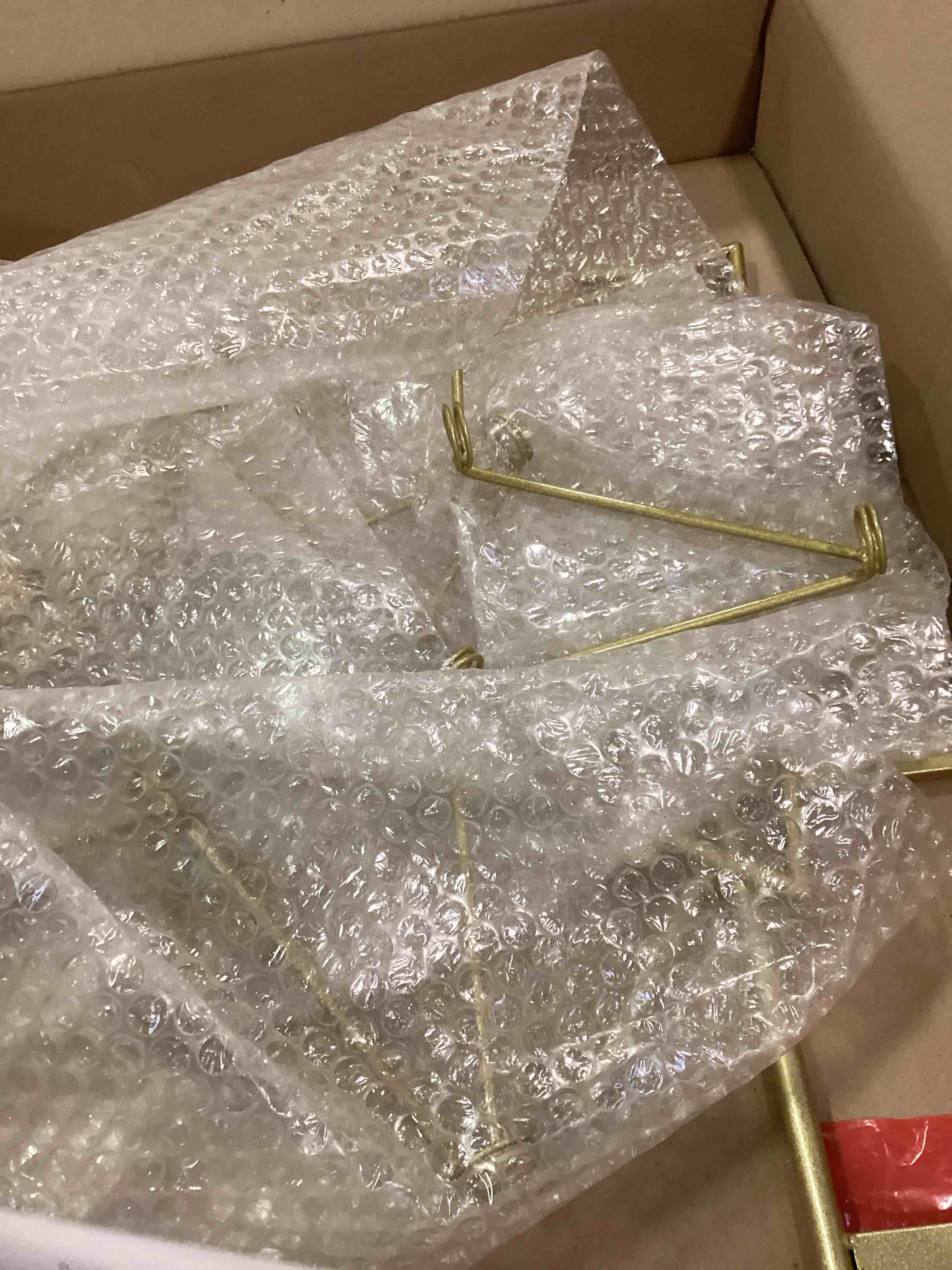 Condition photo showing Good Condition for Christmas Tree Card Display Holders 23.6" Tall Metal Star Shaped Christmas Party Gift Card Photo Tree Holder Stand Gold Tabletop Display for Pictures Home Decoration