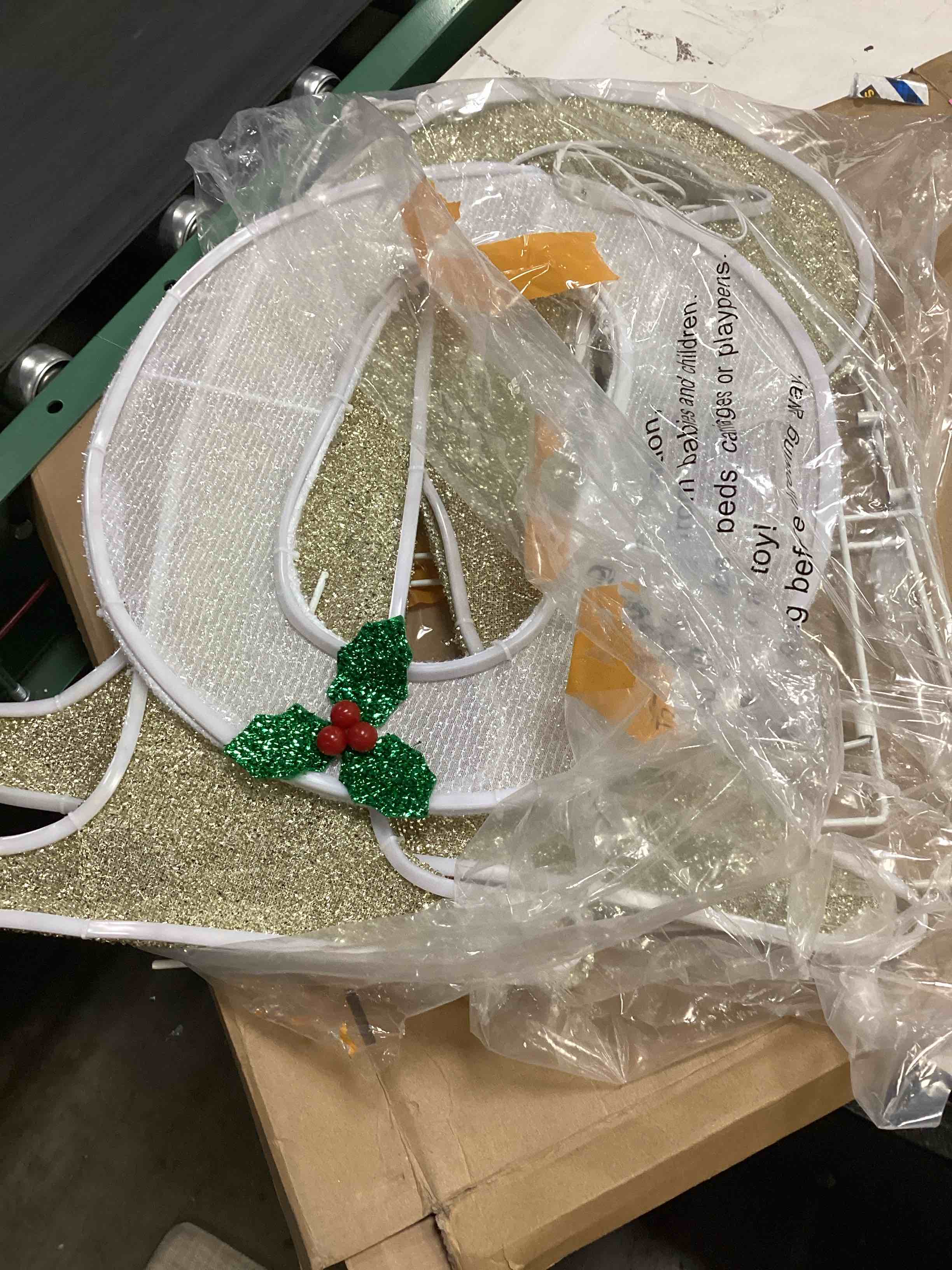 Outdoor Christmas Joy Nativity Decoration - Christmas Lighted Joy with Holly Berries Pre-Lit 129 LED Lights Deacoration for Xmas Home Pathway Lawn Party Display