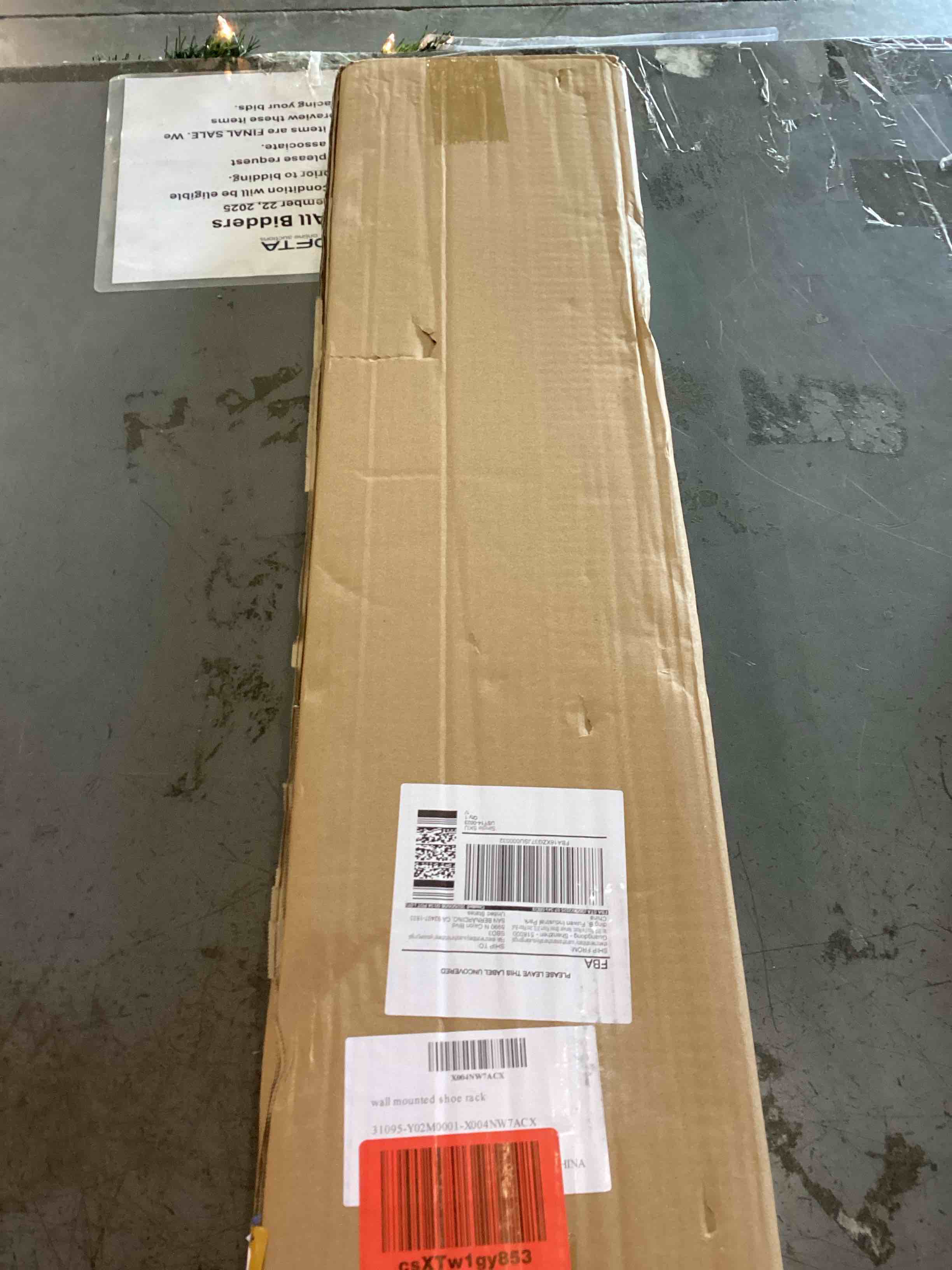 lesolar 2pcs wall mounted shoe rack 30 inches, wooden wall shoe organizer hanging, space saving shoe