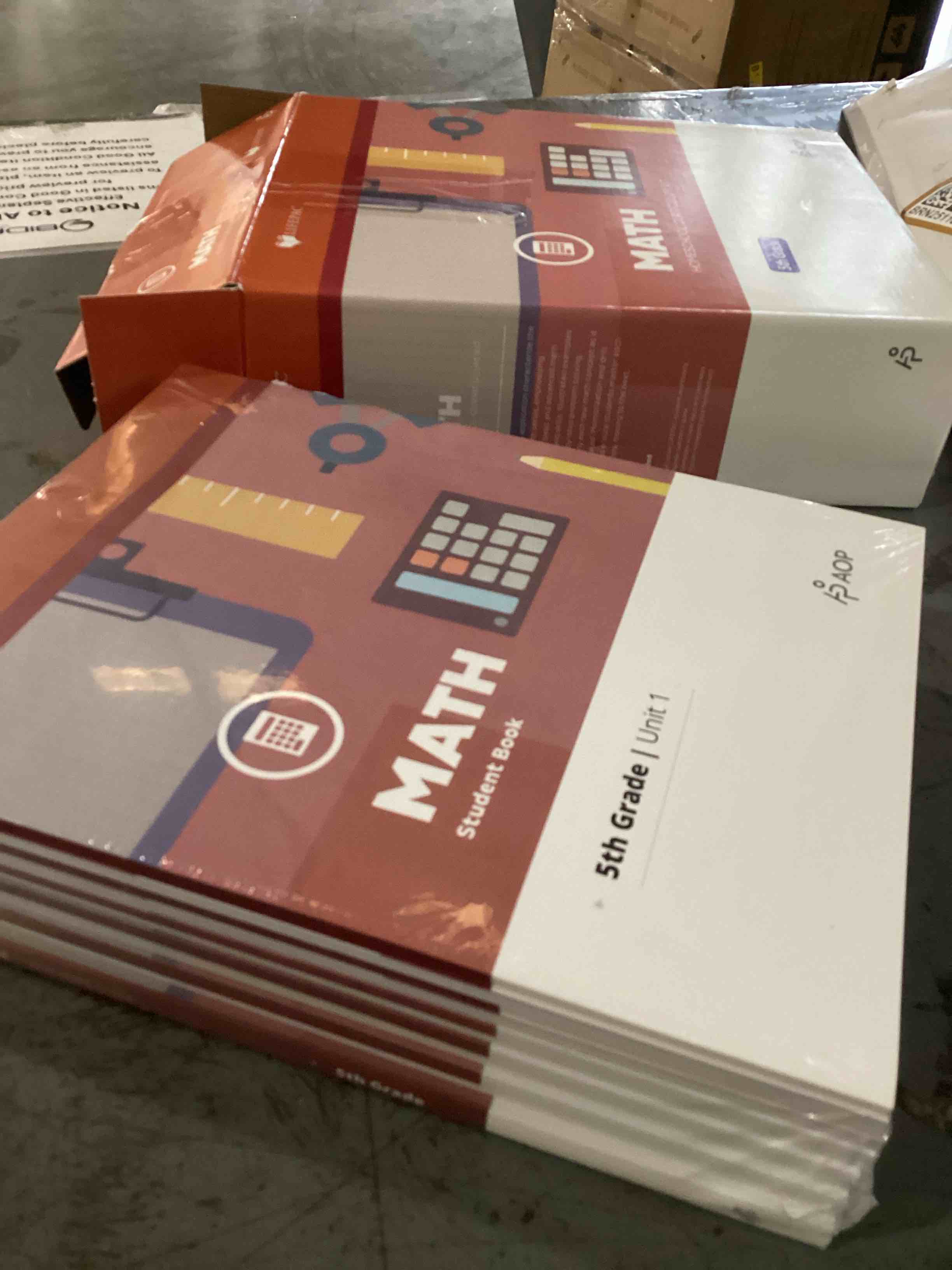 Condition photo showing As Is for LIFEPAC 5th Grade math