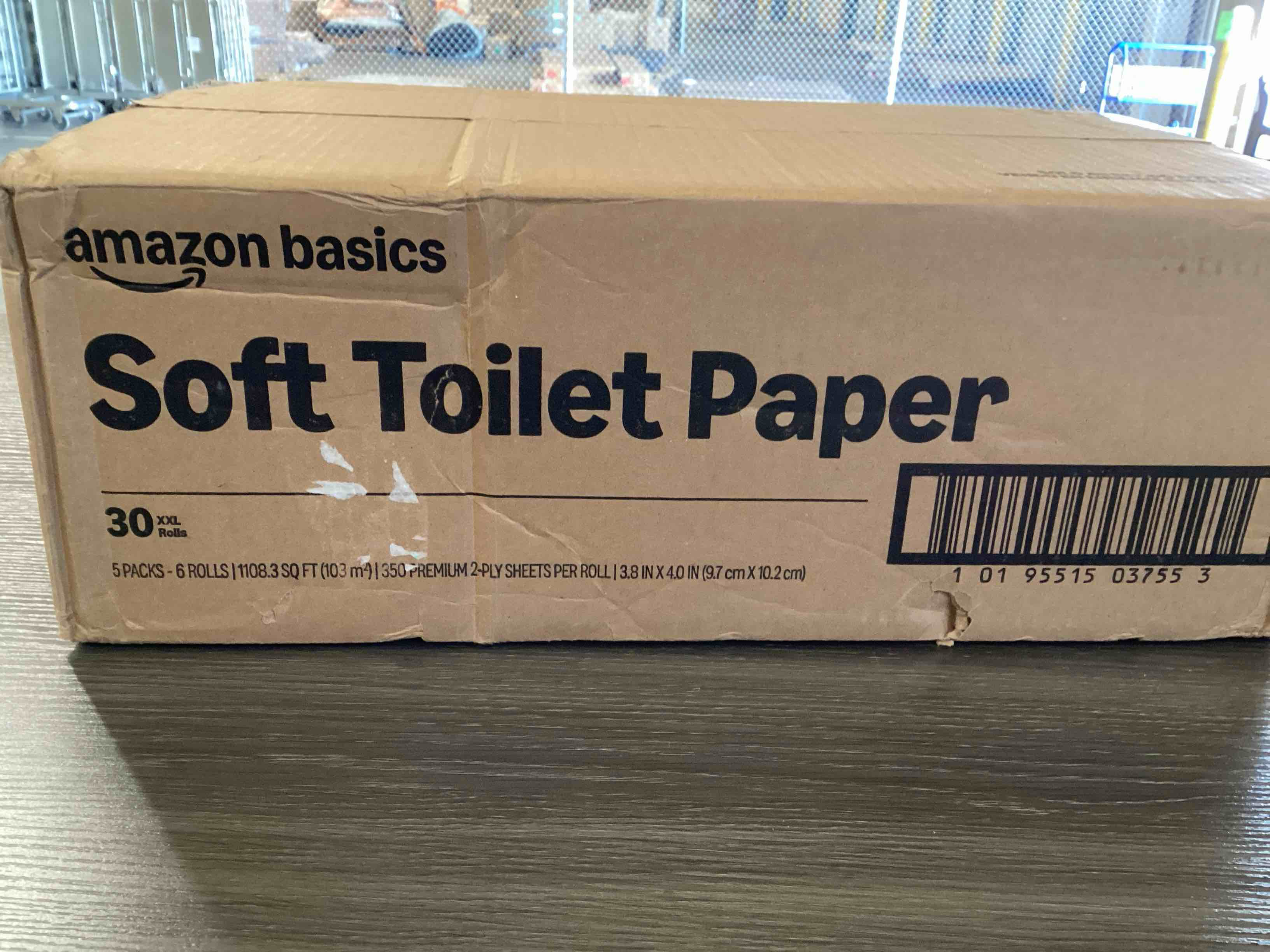 Amazon Basics Soft Toilet Paper, 30 XXL Rolls