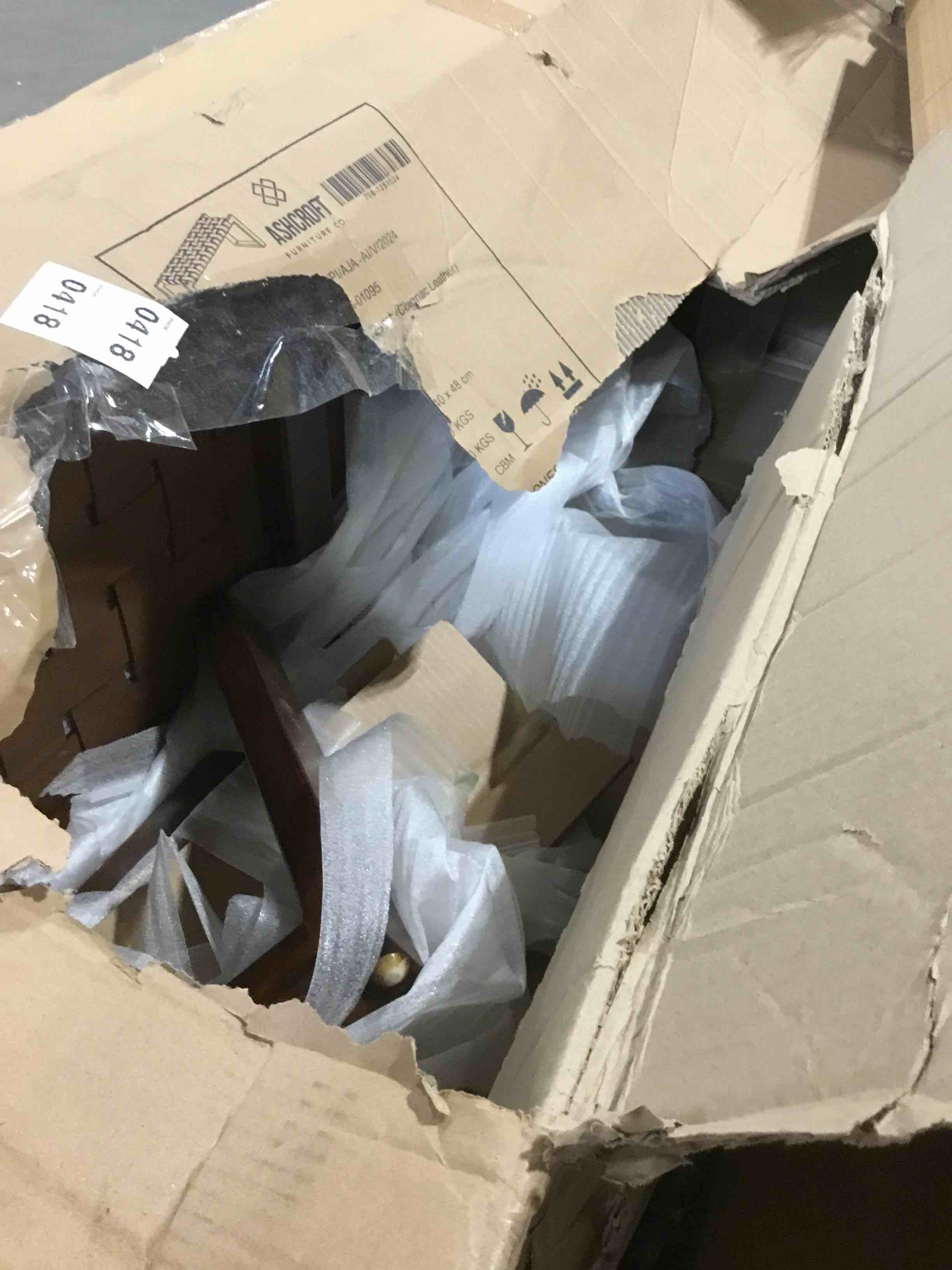 orcutt genuine leather bench