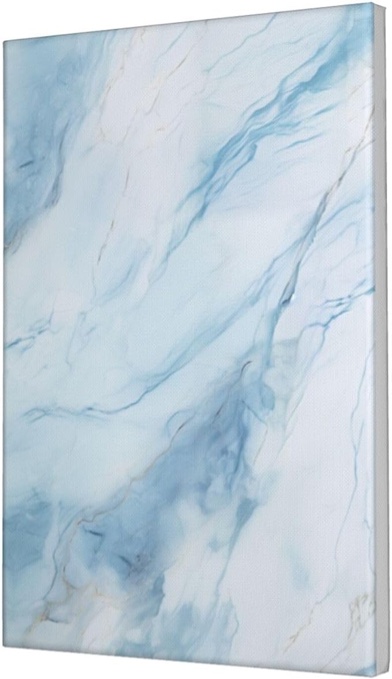 blue white marble gold veins canvas wall art poster aesthetic print painting for dorm bedroom 