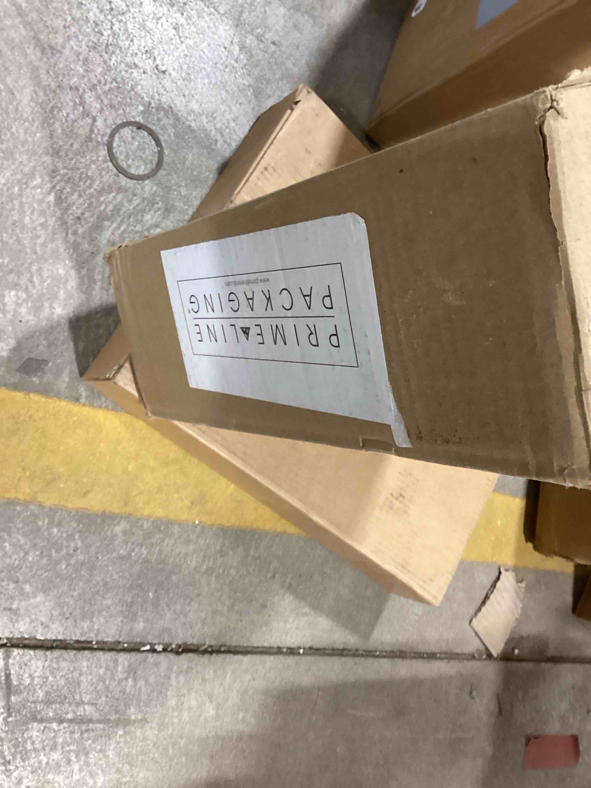 Condition photo showing New/Like New for Prime Line Packaging Small Navy Blue Gift Bags with Handles for Craft Totes for Business, Grooms, Men, Events, Party, Graduation, Bulk, 8x4x10 100 Pack