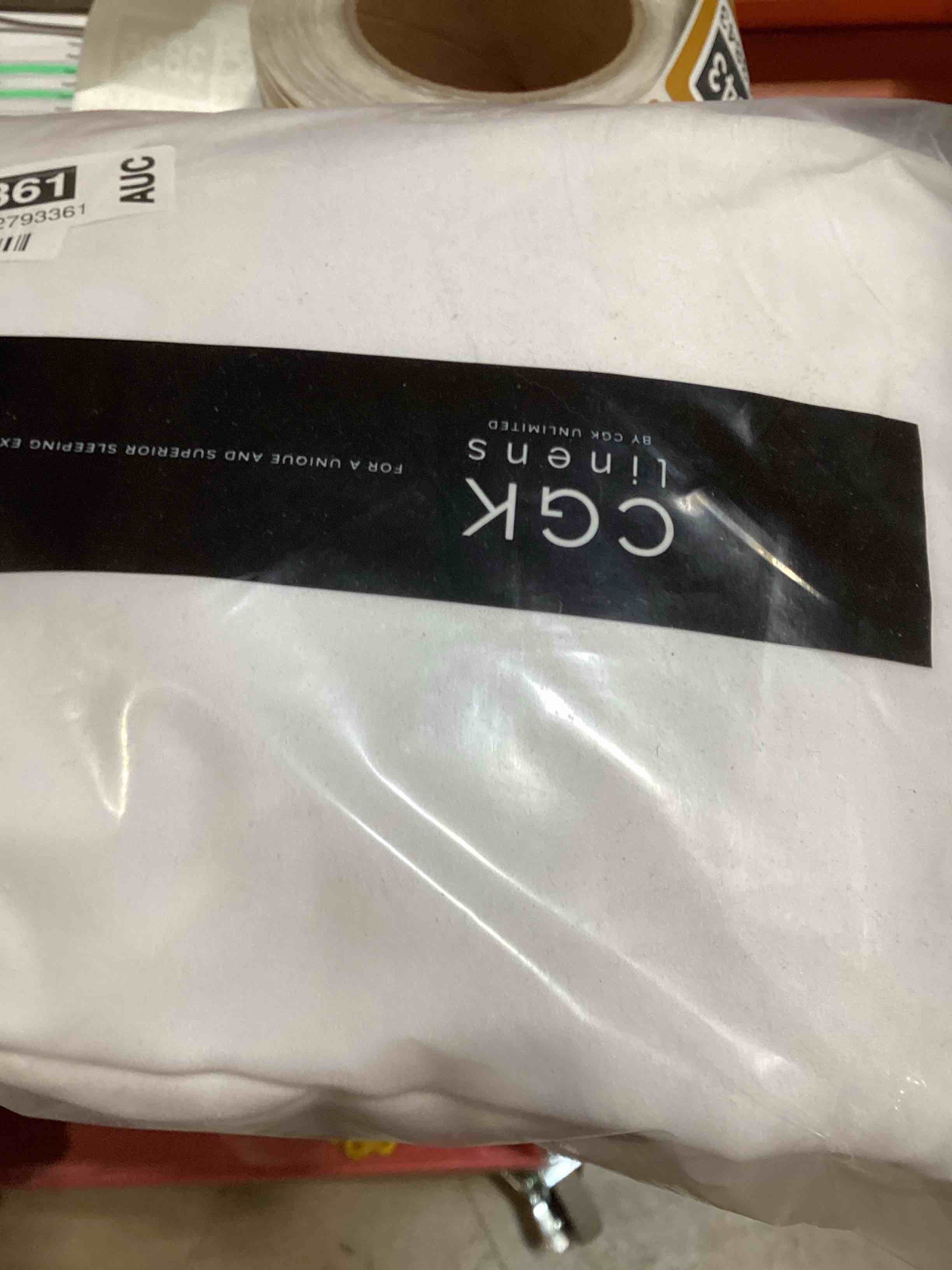 Condition photo showing New/Like New for CGK Unlimited Full Size Sheets - Cooling and Breathable Sheets - 60% Polyester, 40% Rayon Derived from Bamboo - Super Soft & Comfy for Hot Sleepers to Stay Cool, Fits Full Sized Bed (Full, White)