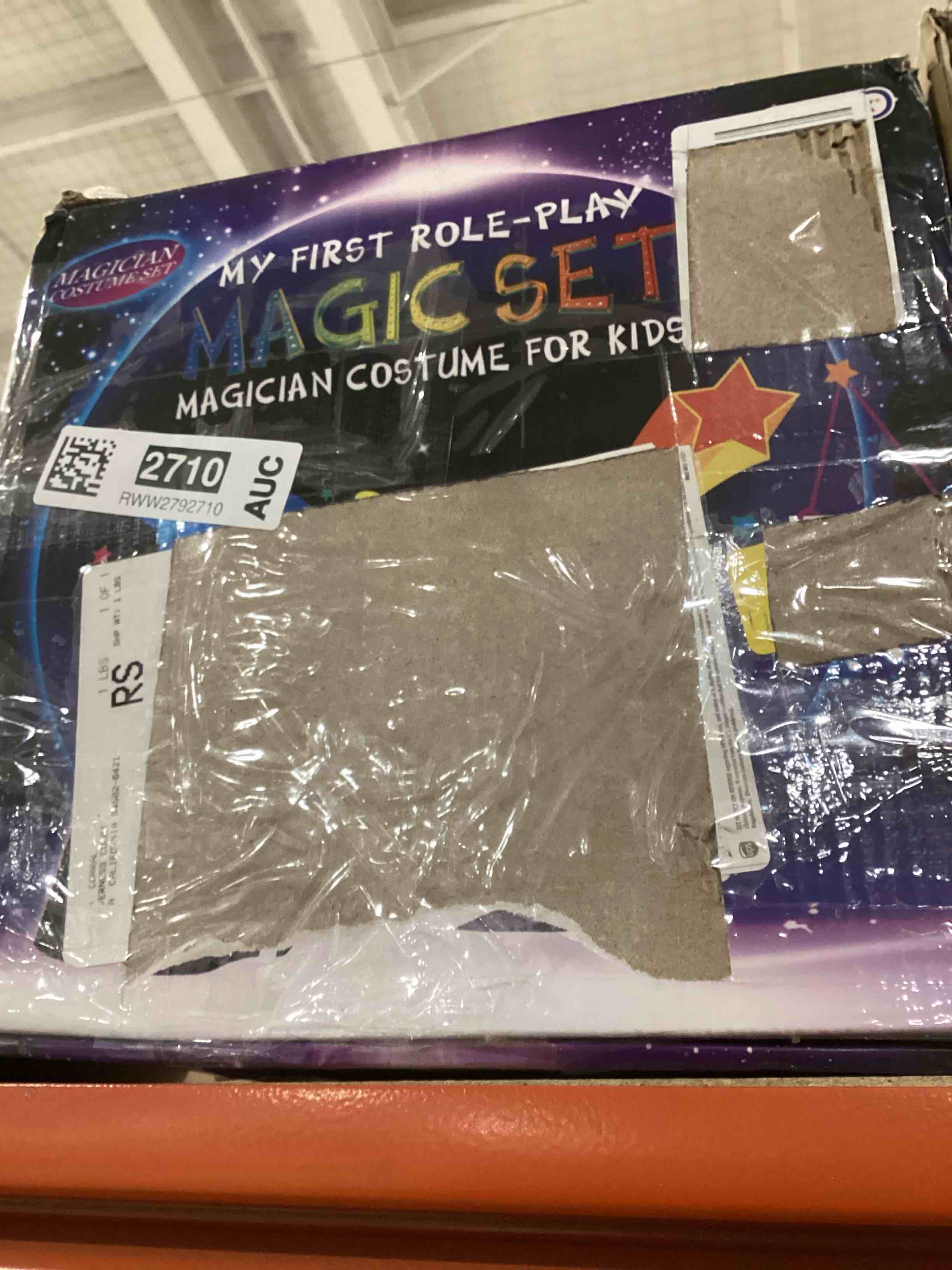 Condition photo showing Good Condition for PREXTEX Kids Magician Costume Kids Toy Kit Set for Boy and Girls with Top Hat, Cape, Magic Wand, White Gloves for Magic Tricks Show and Halloween Costume | Great for Toddler and 6-12 Year Old Kids