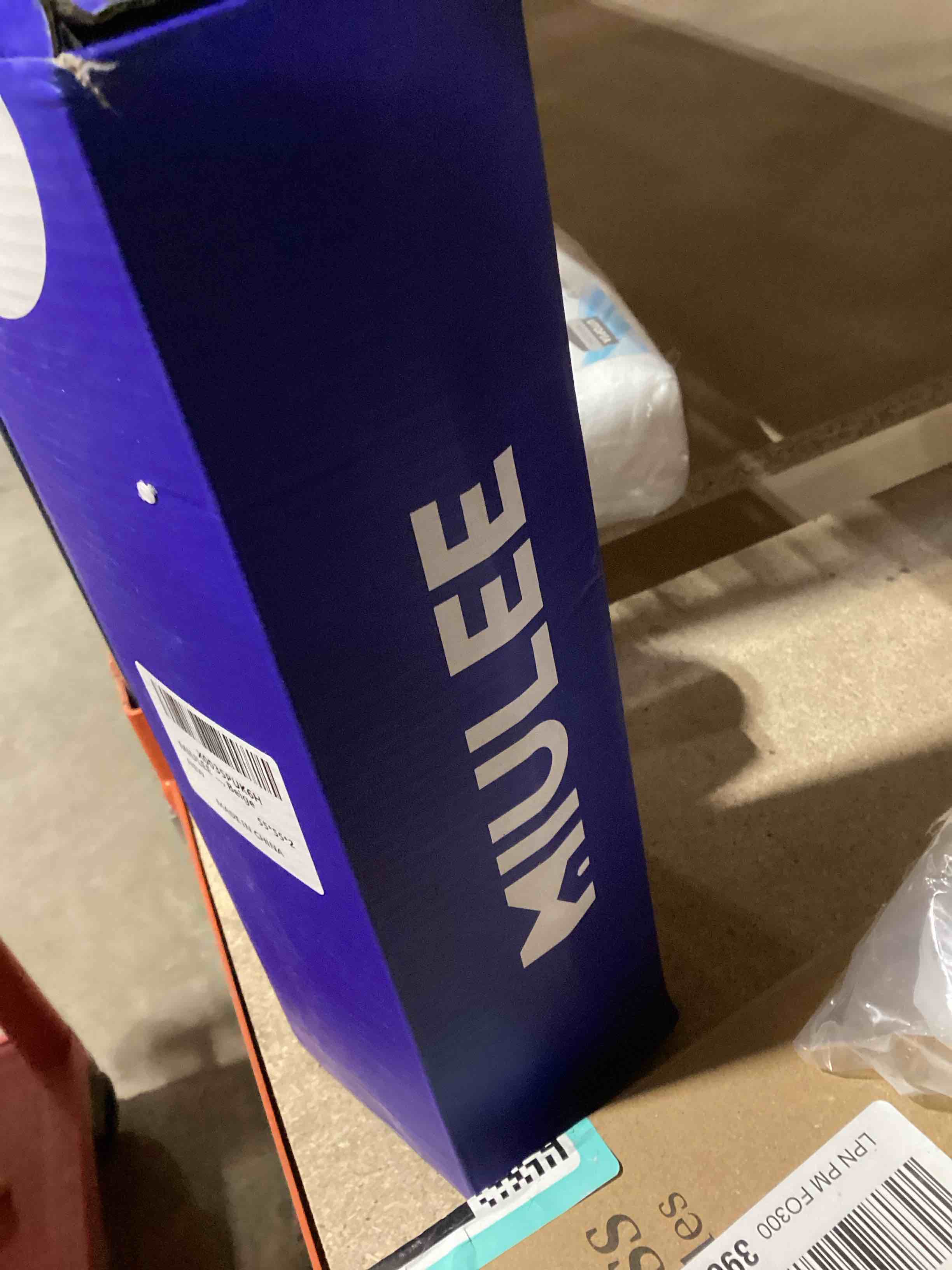 Condition photo showing Good Condition for MIULEE Set of 2 Decorative Throw Pillow Covers Rhombic Jacquard Pillowcase Spring Soft Square Cushion Case for Couch Sofa Bed Bedroom Living Room, 22x22 Inch, Beige 22" x 22" (Pack of 2) Beige