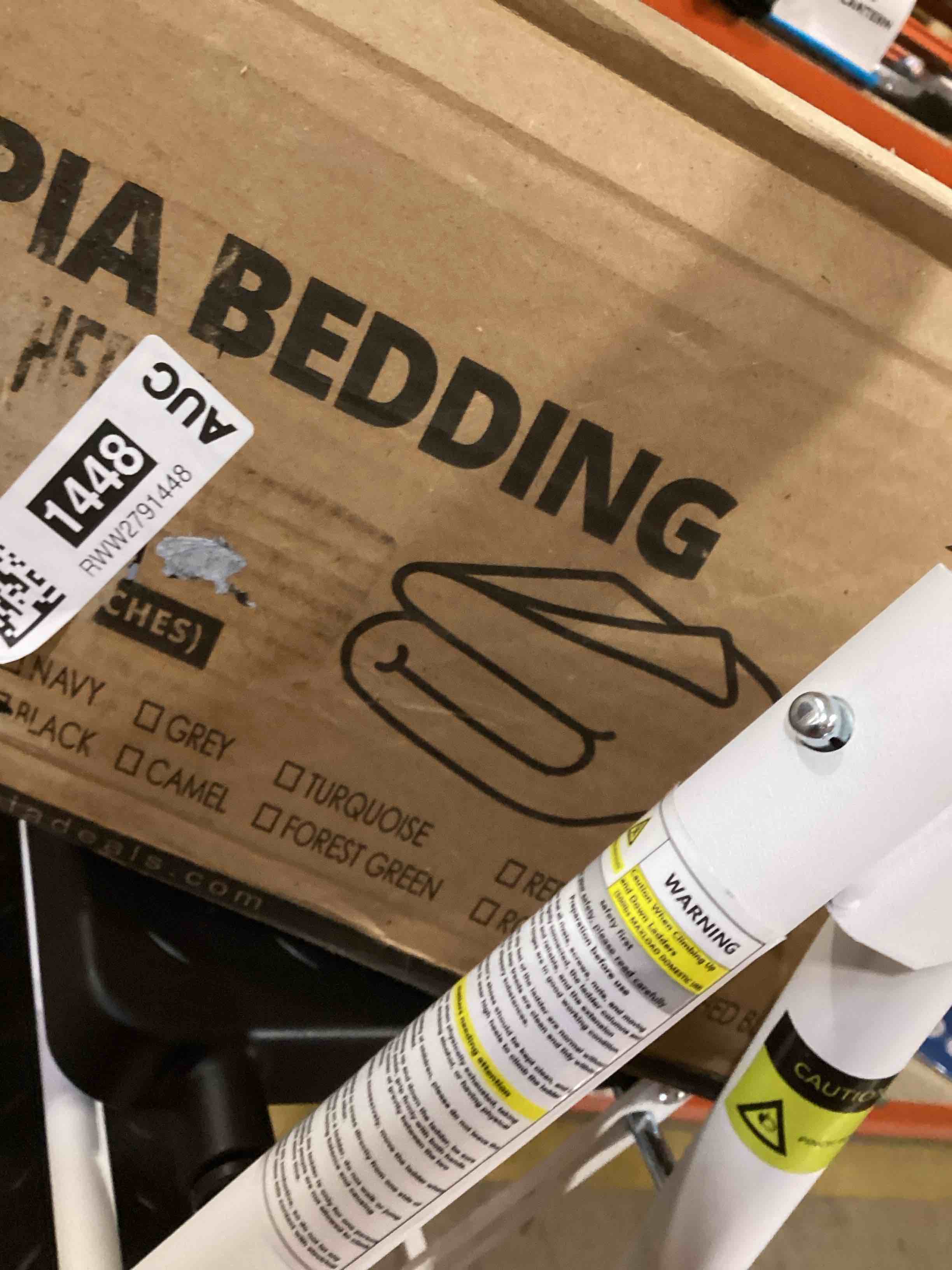 Condition photo showing New/Like New for Bedding Sherpa Blanket California King Size (Lilac, 102x96 Inches) - Soft Lightweight Plush Fleece Reversible Blanket for Bed, Sofa, Couch, Camping and Travel