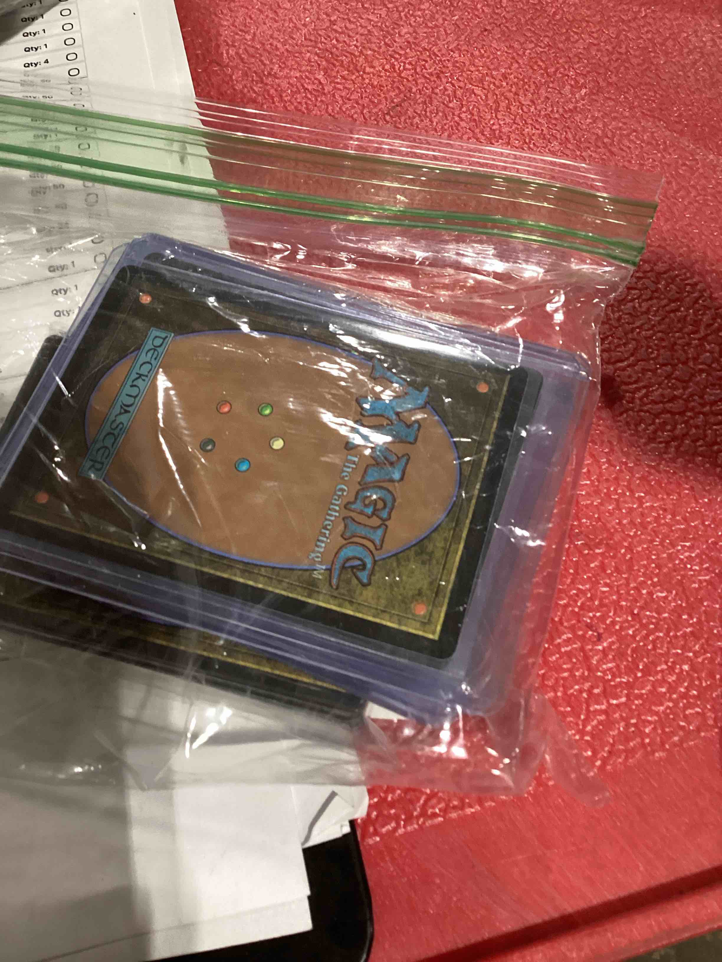 Condition photo showing New/Like New for magic the gathering 50 card lot! lot includes 5 rare cards & 5 holo foil cards! all cards in excellent condition! a great way to join the mtg craze!