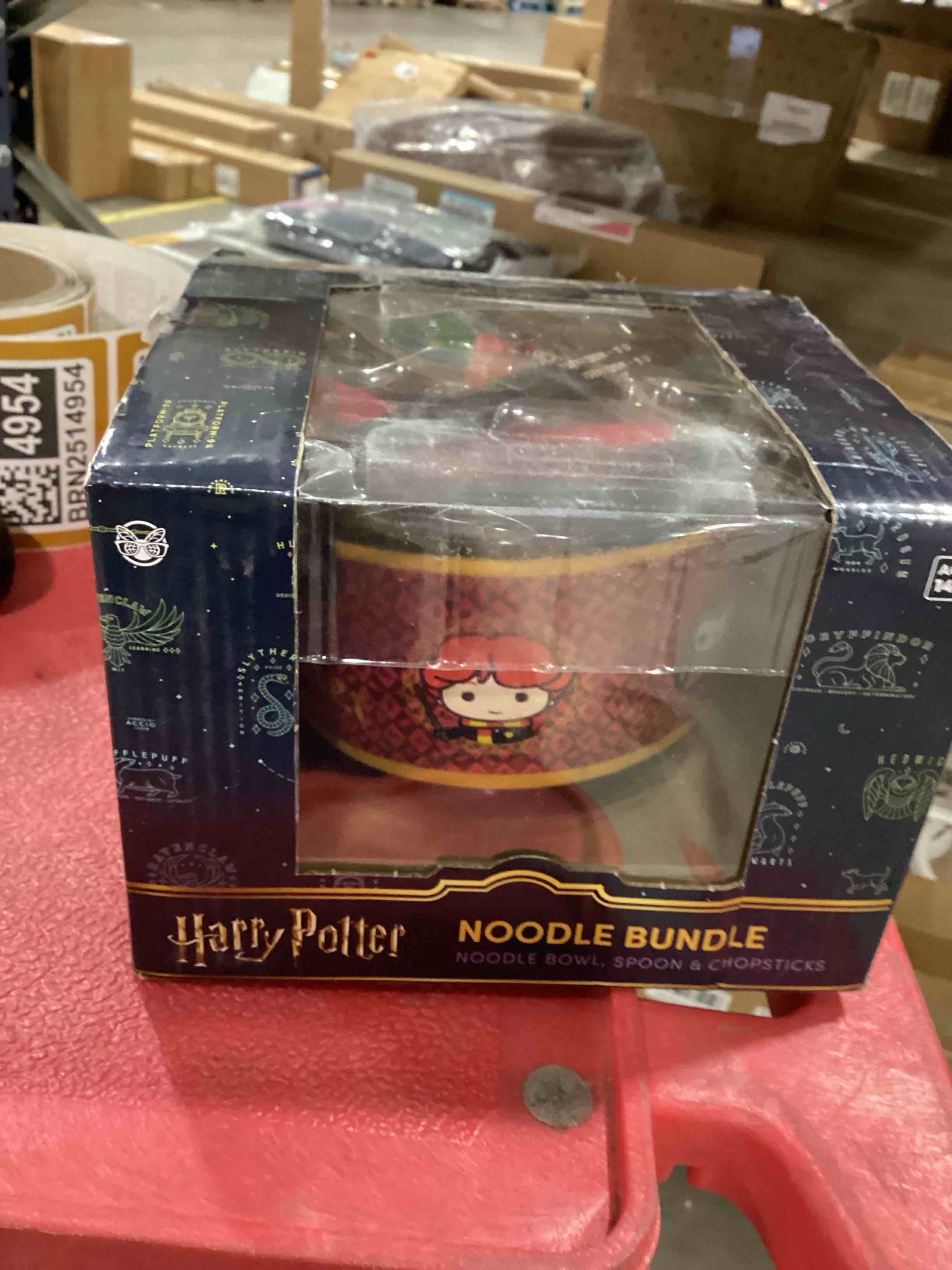 Condition photo showing New/Like New for culture fly harry potter microwave ramen bowl set with chopsticks and spoon, 20 oz ceramic instant noodle bowls with chopsticks, ramen noodle bowl, rice bowl anime gifts for men