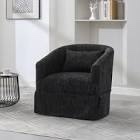 Swivel Accent Arm Chair with Plump Pillow Upholstered Comfy 360 Degree Swivel  Sofa Chair