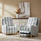 (Incomplete)Bivens Farmhouse Recliner With Solid Wood Legs