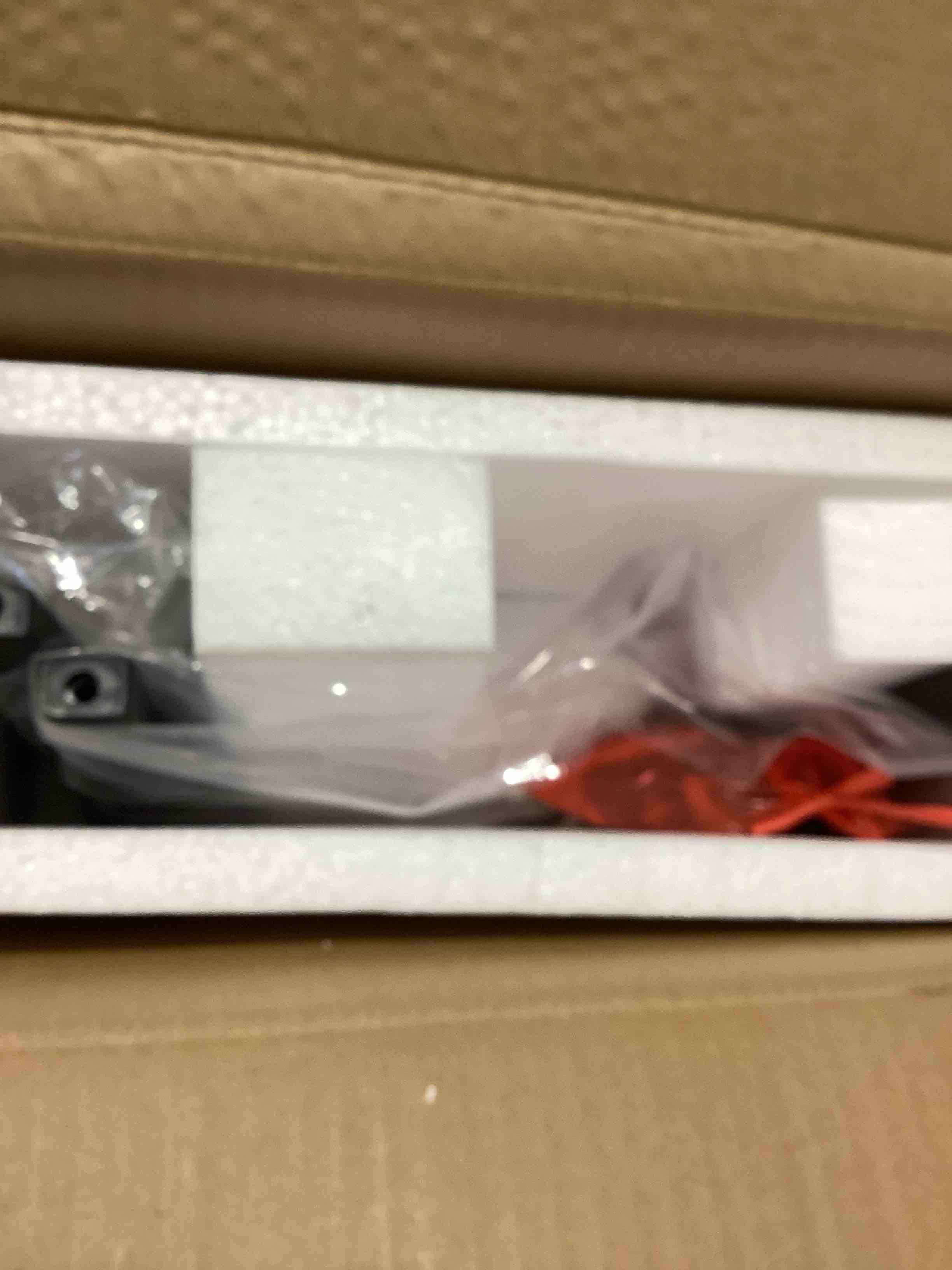 Condition photo showing Good Condition for 3 Tier Foldable Storage Shelf with Wheels, Heavy Duty Collapsible Metal Shelf Rack Folding Bookshelf, No Assembly Rolling Cart for Kitchen, Pantry, Closet, Office, Bathroom, Garage Organizer, Black