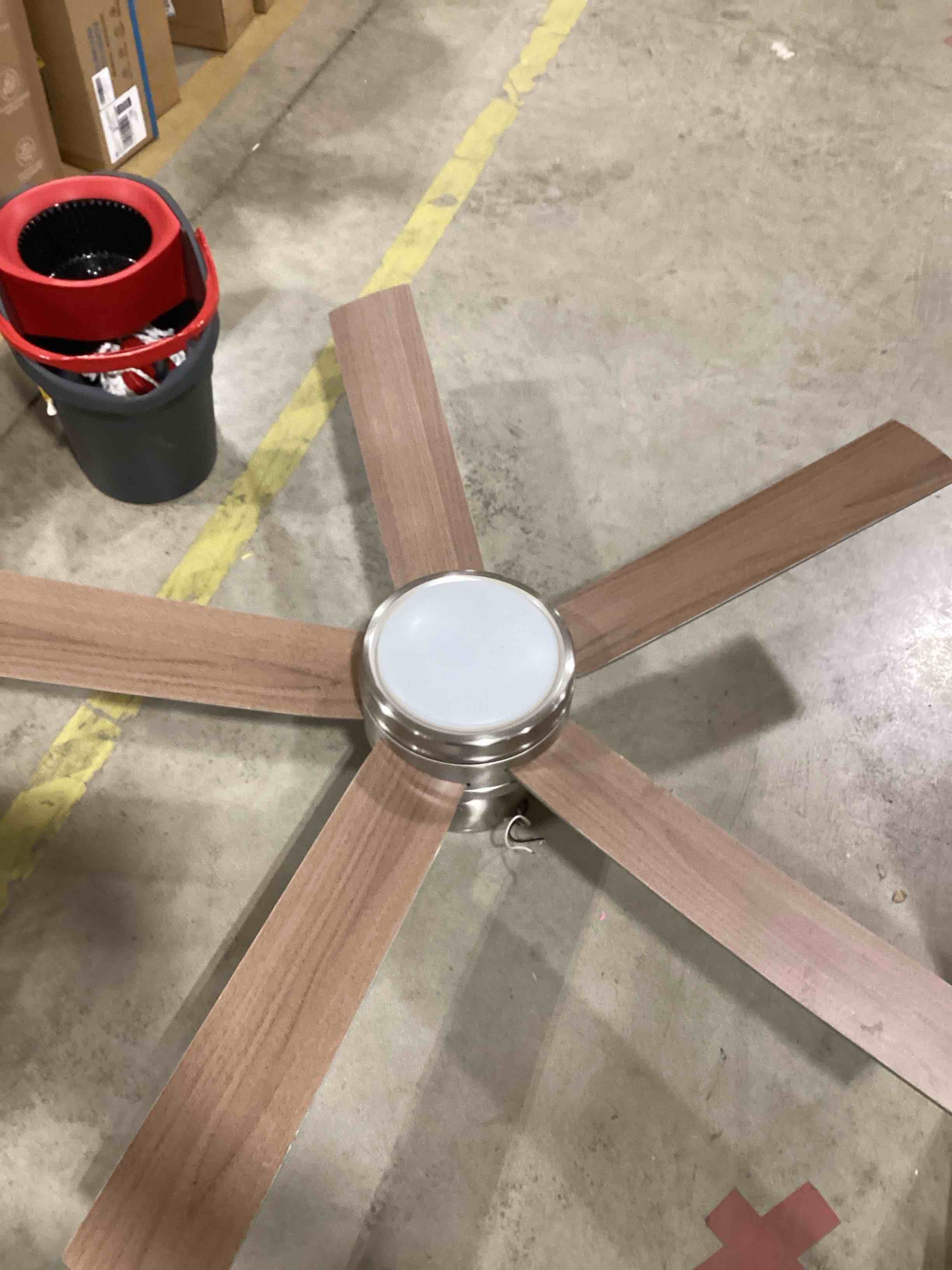 Condition photo showing As Is for good housekeeping ceiling fan