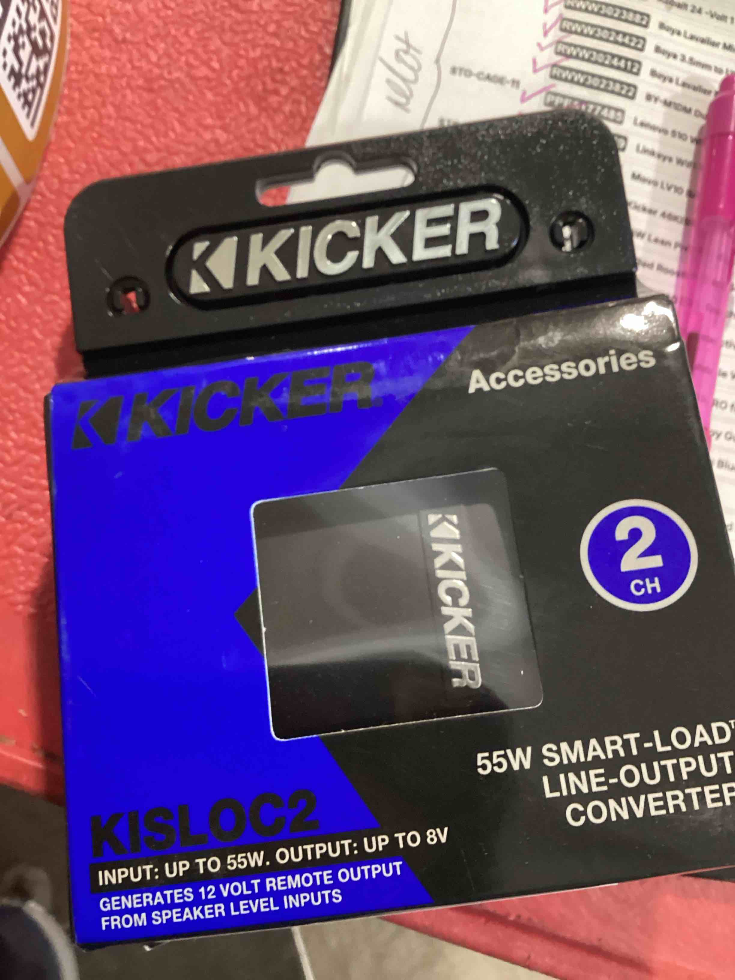 Condition photo showing As Is for kicker 46kisloc2 k-series stereo line-output converter w/remote turn-on output