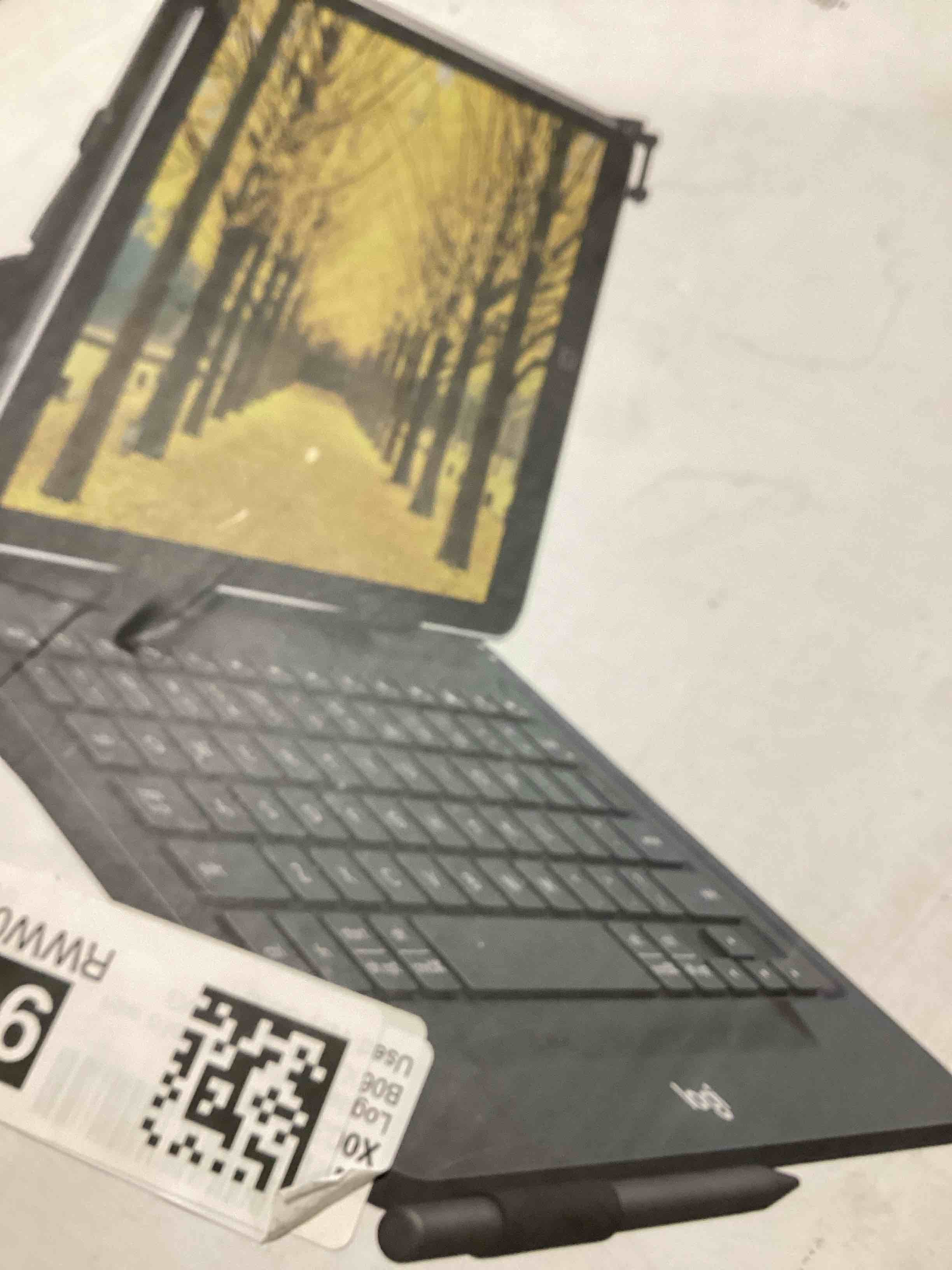 Condition photo showing As Is for logitech universal folio with integrated bluetooth 3.0 keyboard for 9-10" apple, android, windows tablets