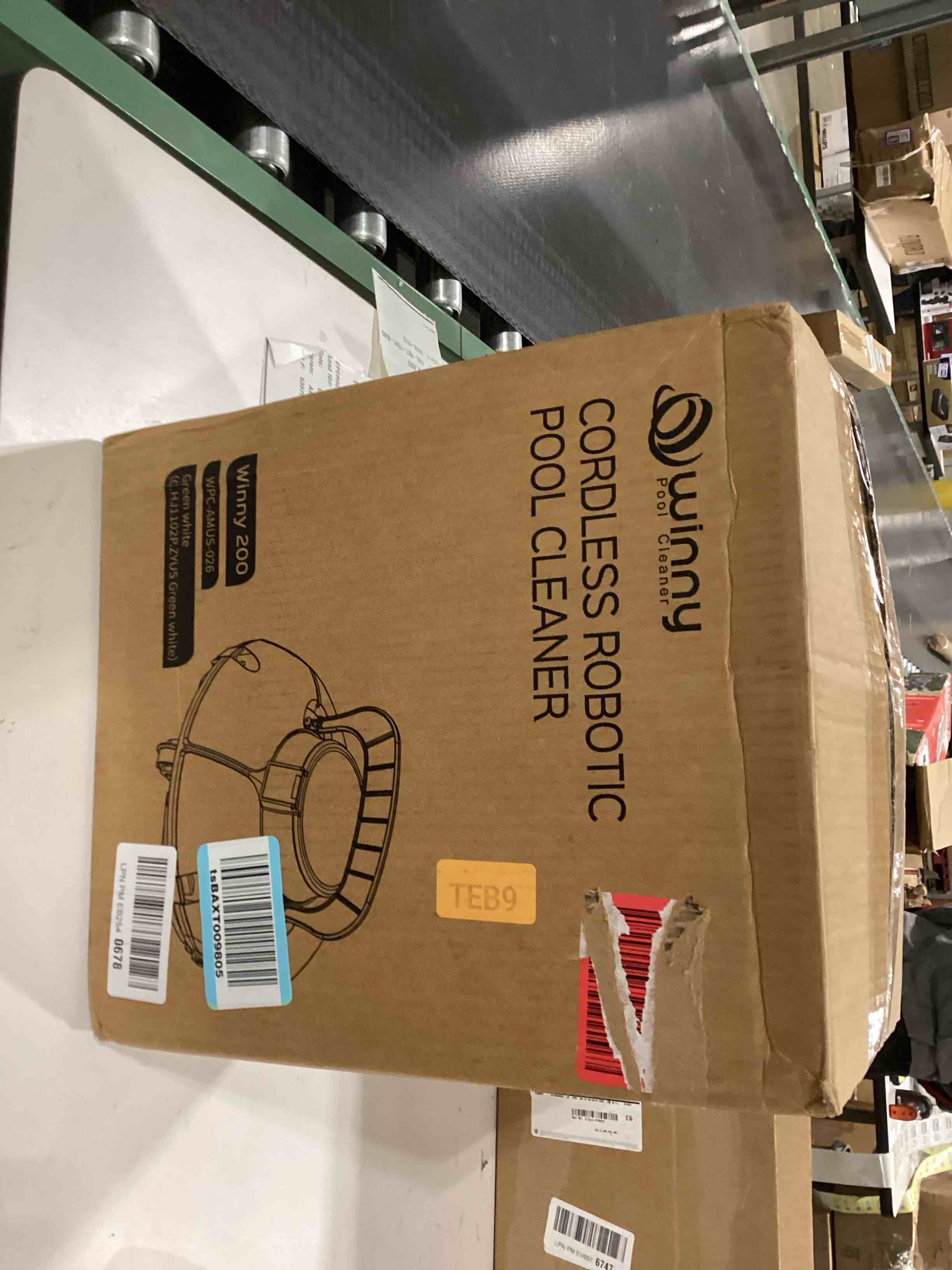 2025 upgrade) cordless robotic pool cleaner, lasts 80 min, automatic vacuum for above-ground pools up to 645 sq.ft,portable, self-parking,light black