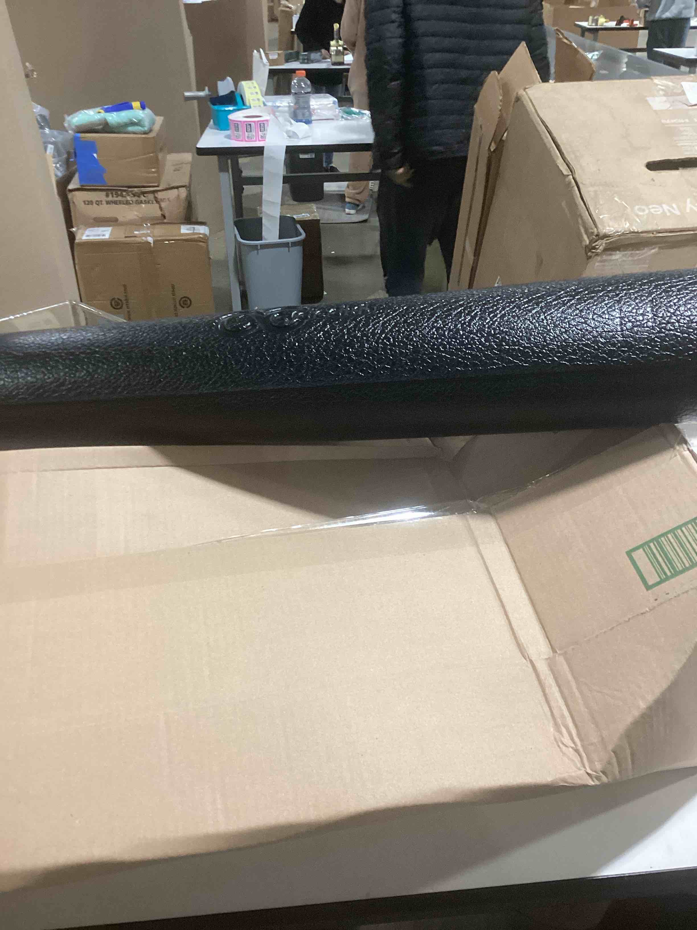 36" x 102" Large Rower Mat Compatible with Peloton Rower Matt, Treadmill Mat, Elliptical Pad for Hardwood Floor Carpet Black Gym Equipment Rowing Machine Matt